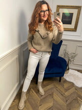 Thick Knitted Wool Blend Jumper Stay Cozy Camel