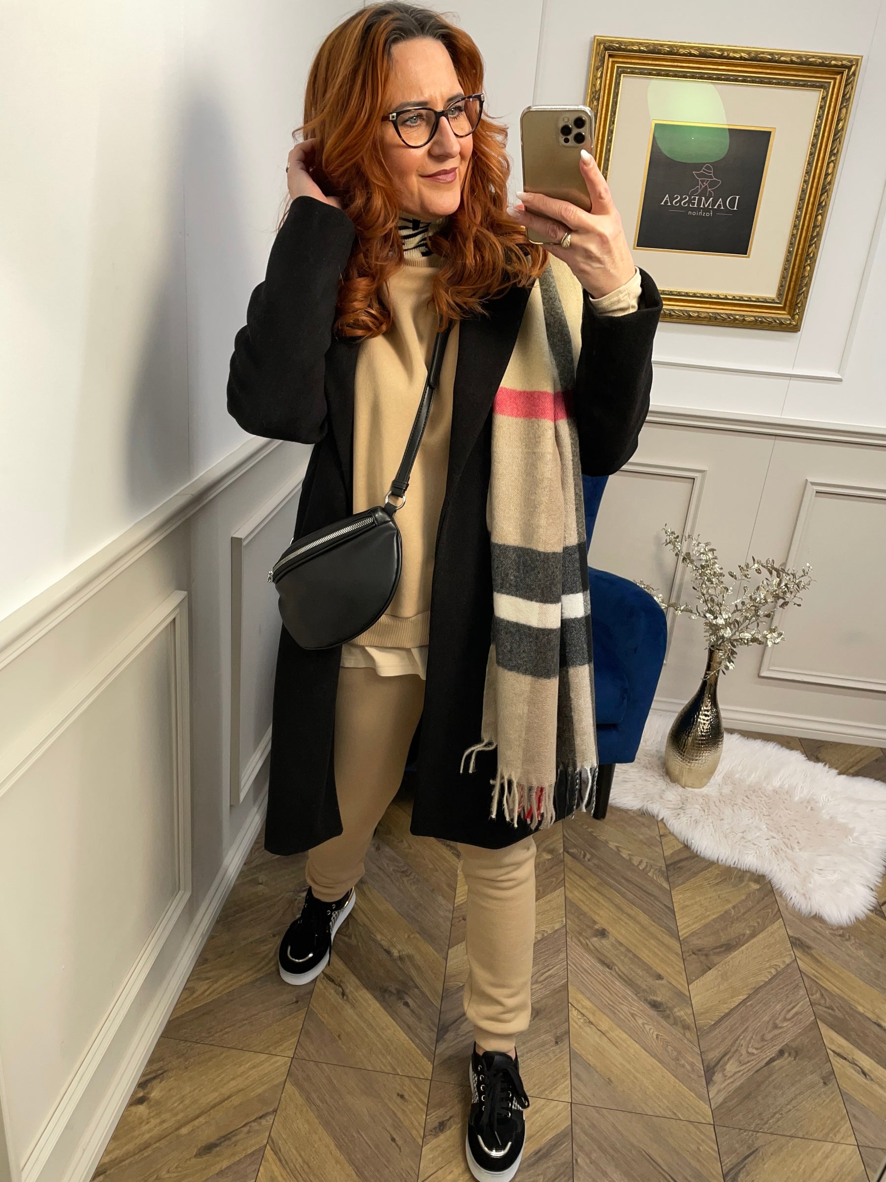 Sweatshirt Tracksuit Set VIP Camel