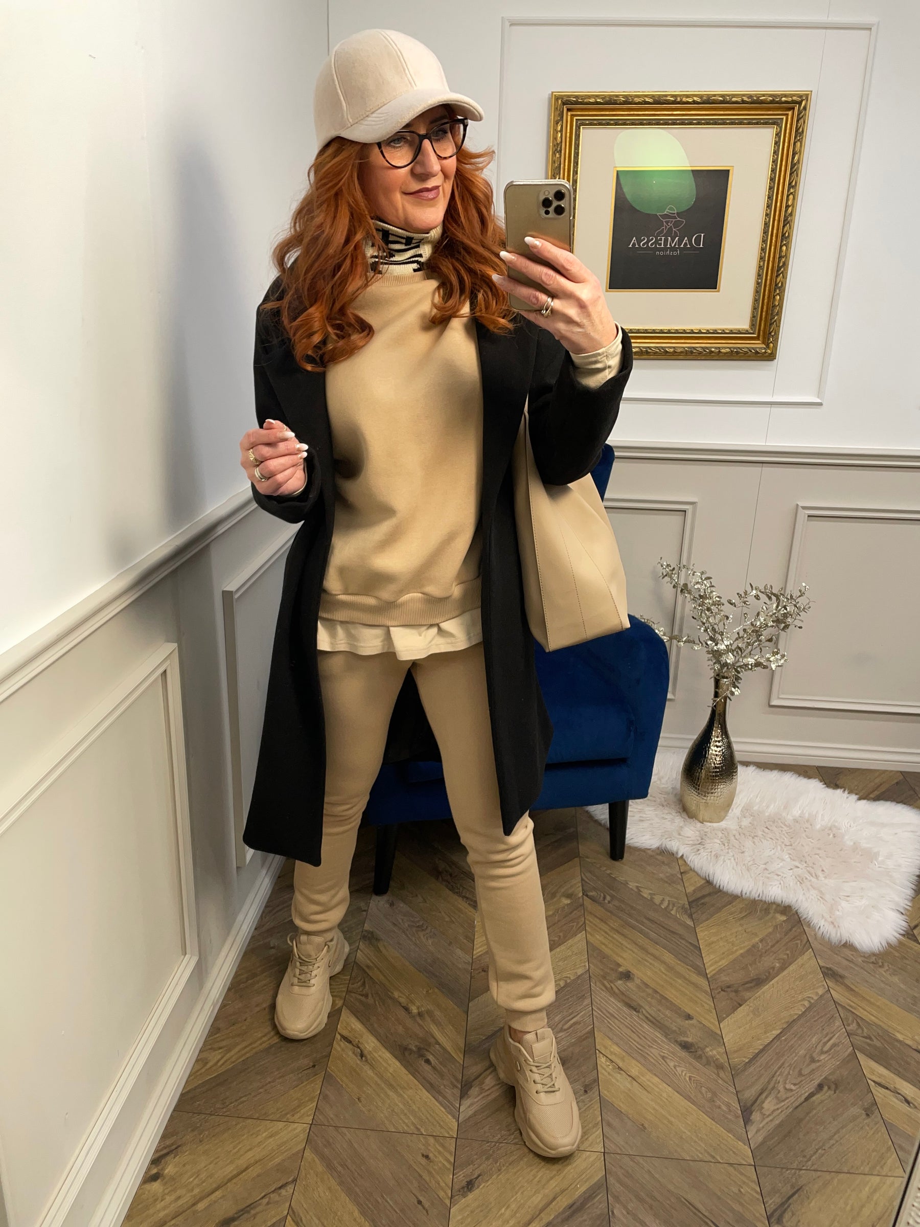 Sweatshirt Tracksuit Set VIP Camel