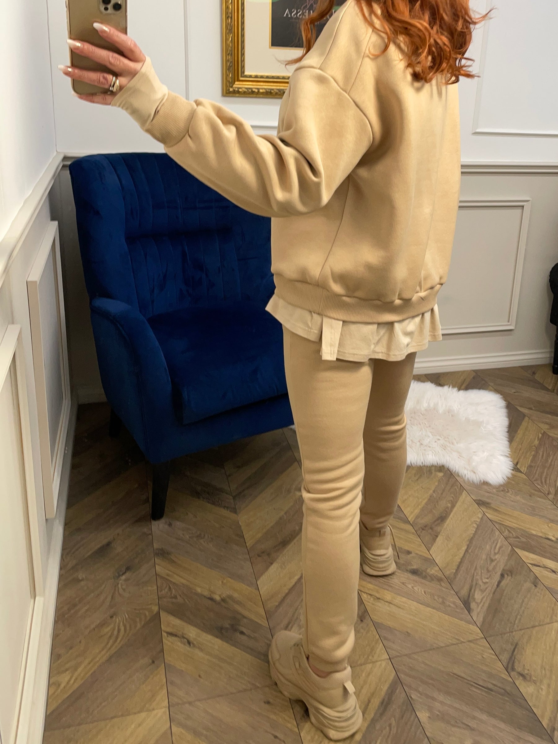 Sweatshirt Tracksuit Set VIP Camel
