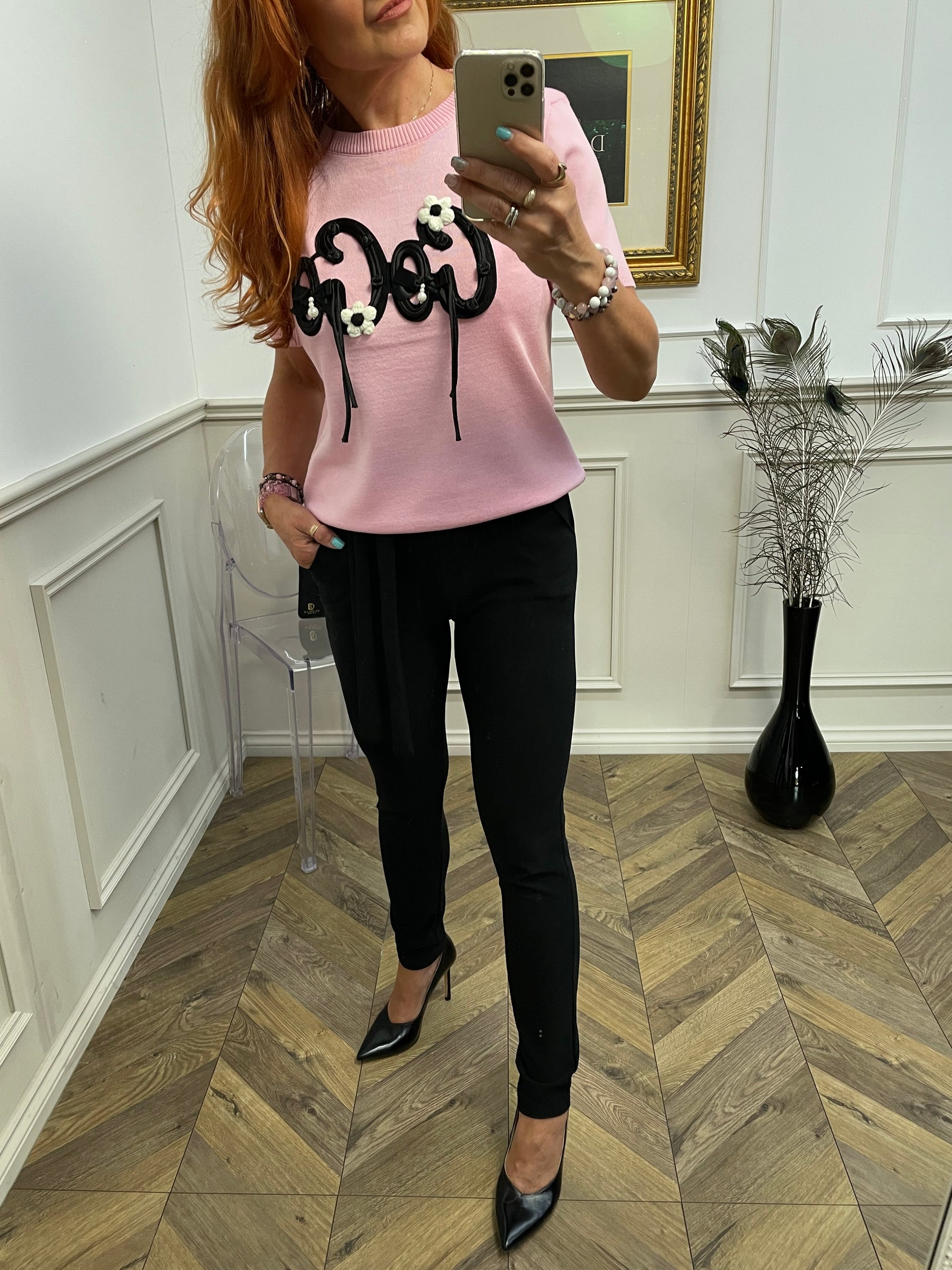 Short Sleeve Jumper Coco Baby Pink