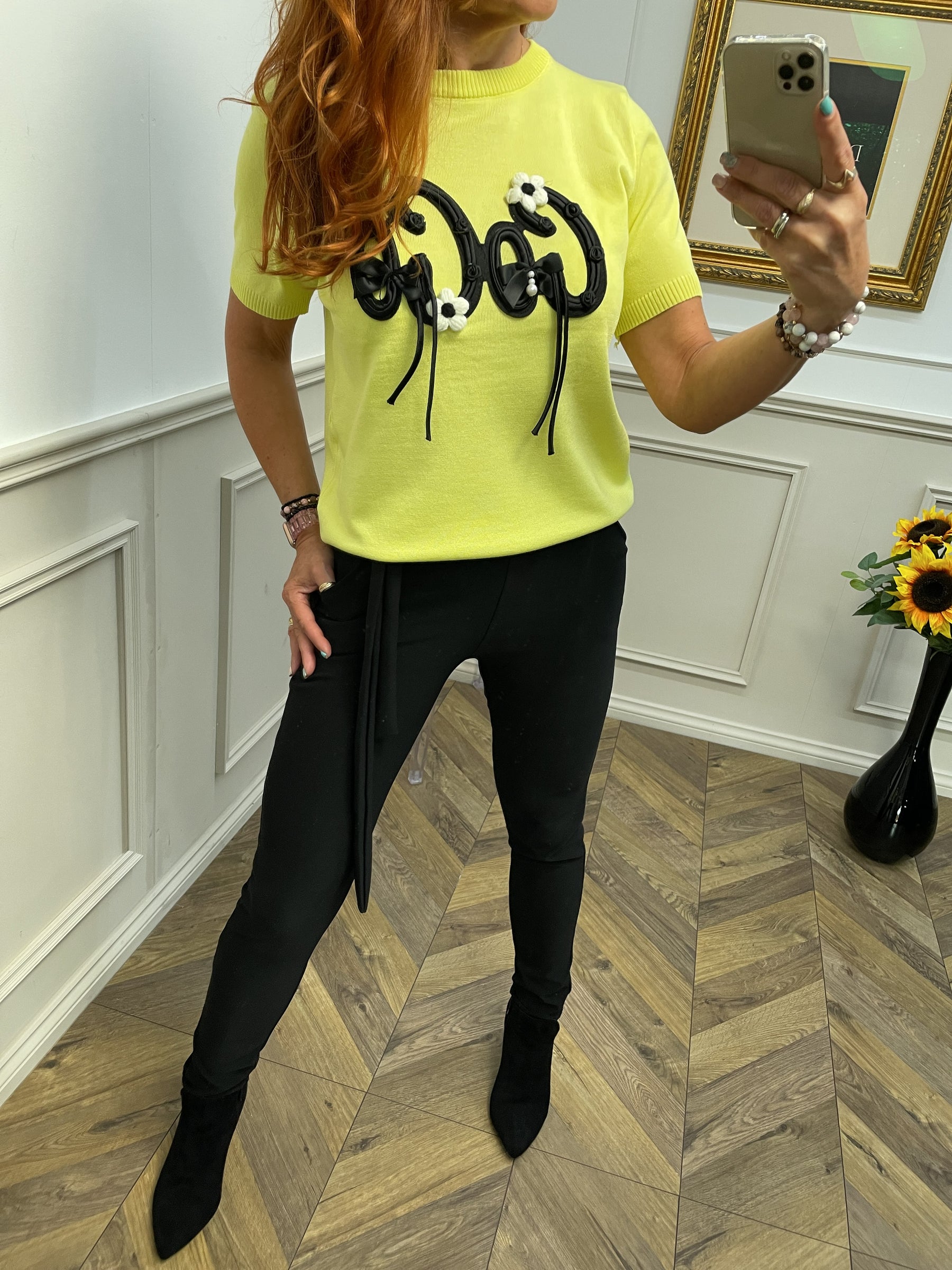 Short Sleeve Jumper Coco Yellow