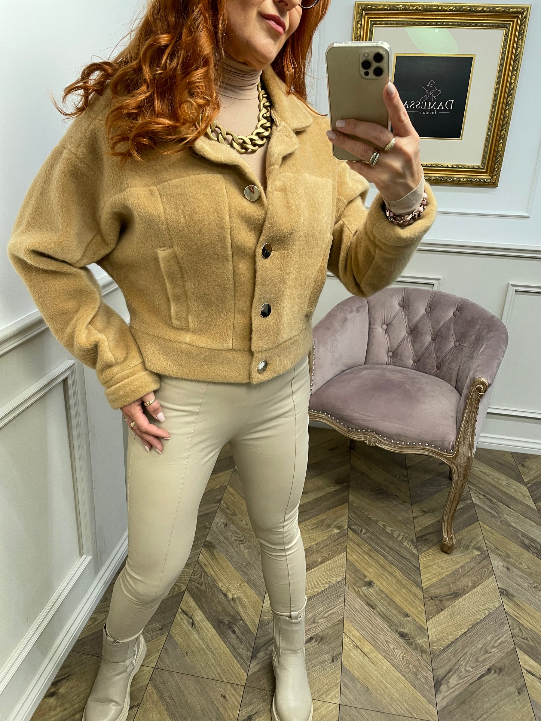 Alpaca Style Jacket Alpino Camel