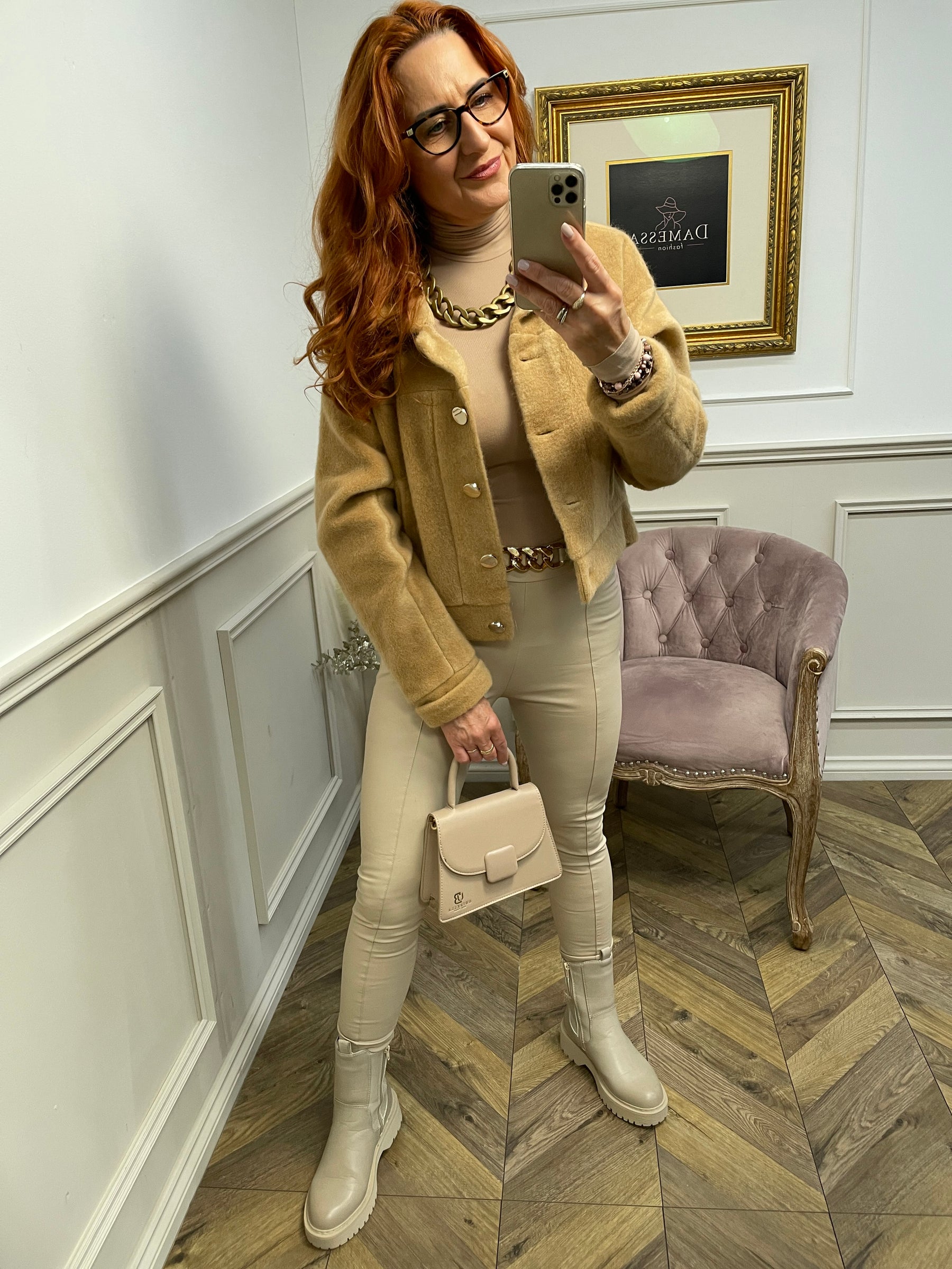 Alpaca Style Jacket Alpino Camel