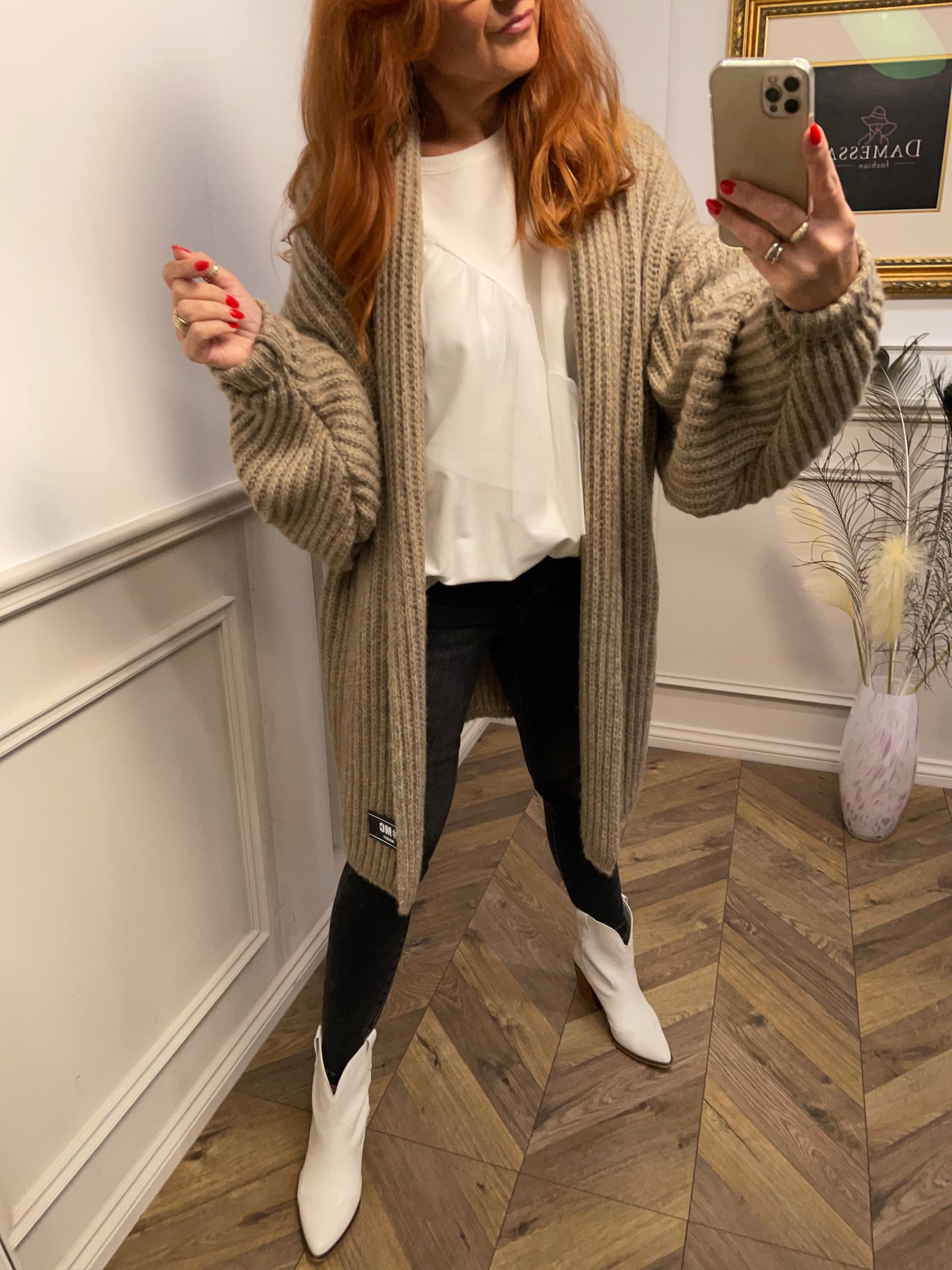 Cotton Sweatshirt With Tulle Ruffles Iris White