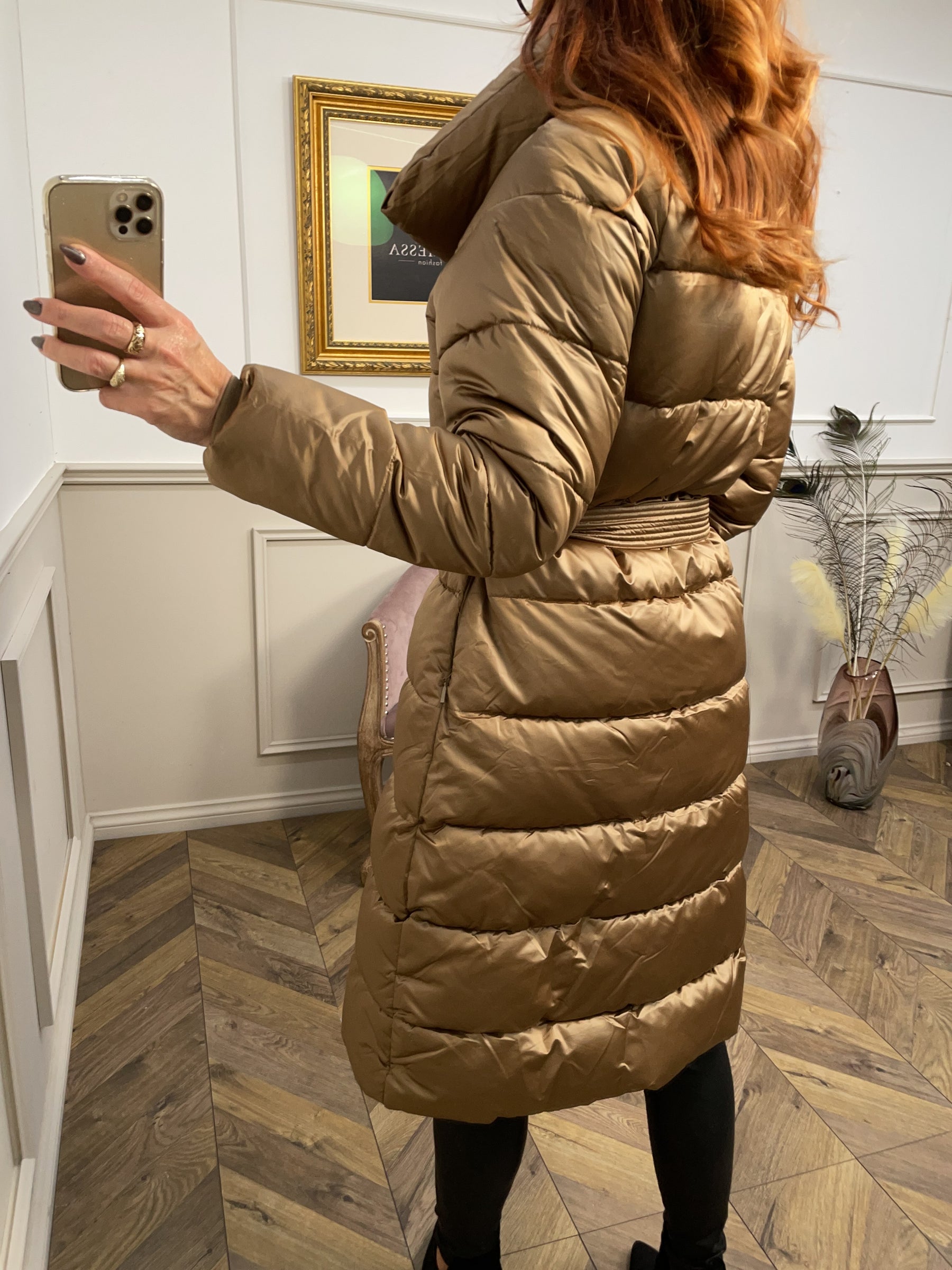 Puffer Coat Golden Camel/Gold
