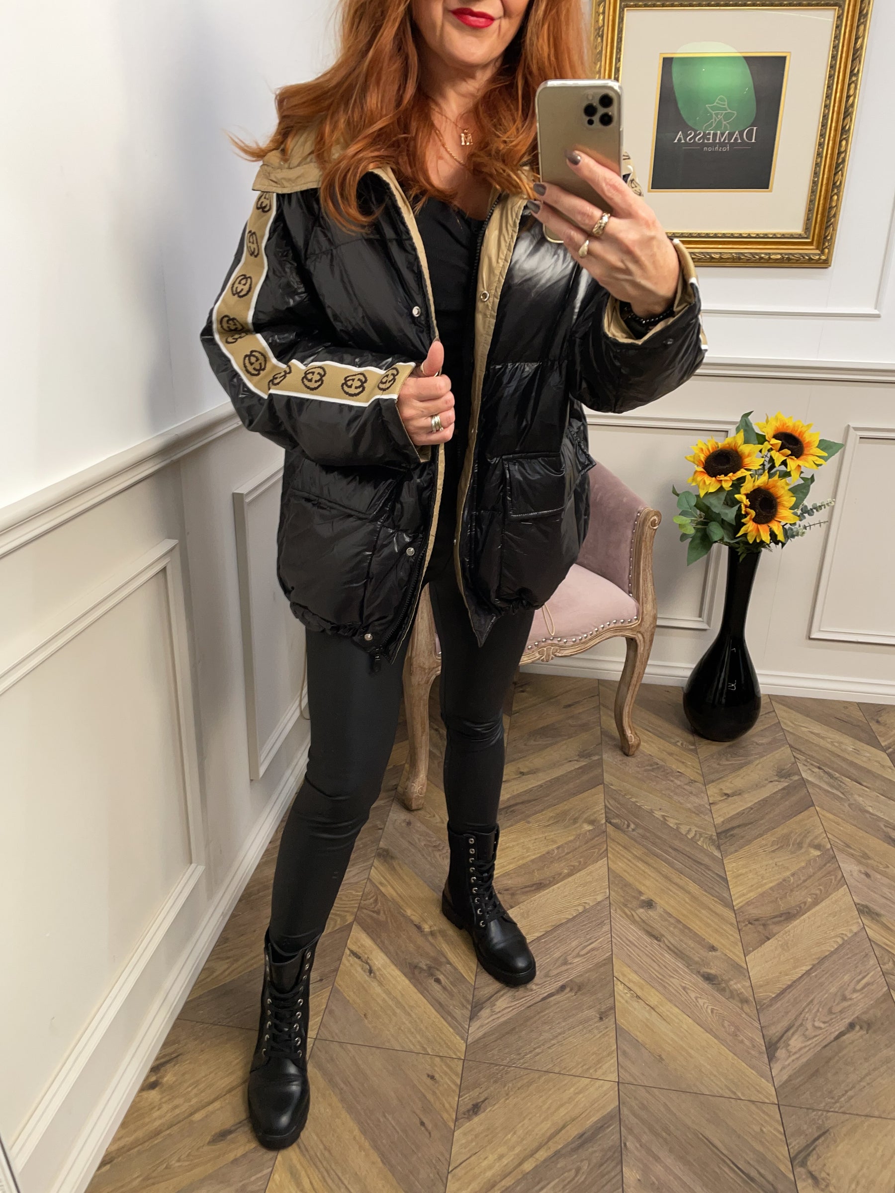 Quilted Coat Parisiene Chocolat