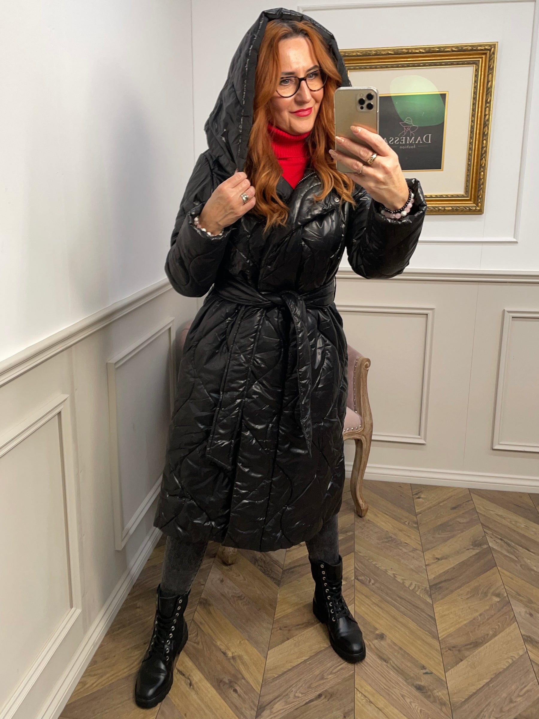 Longline Coat Caty Black