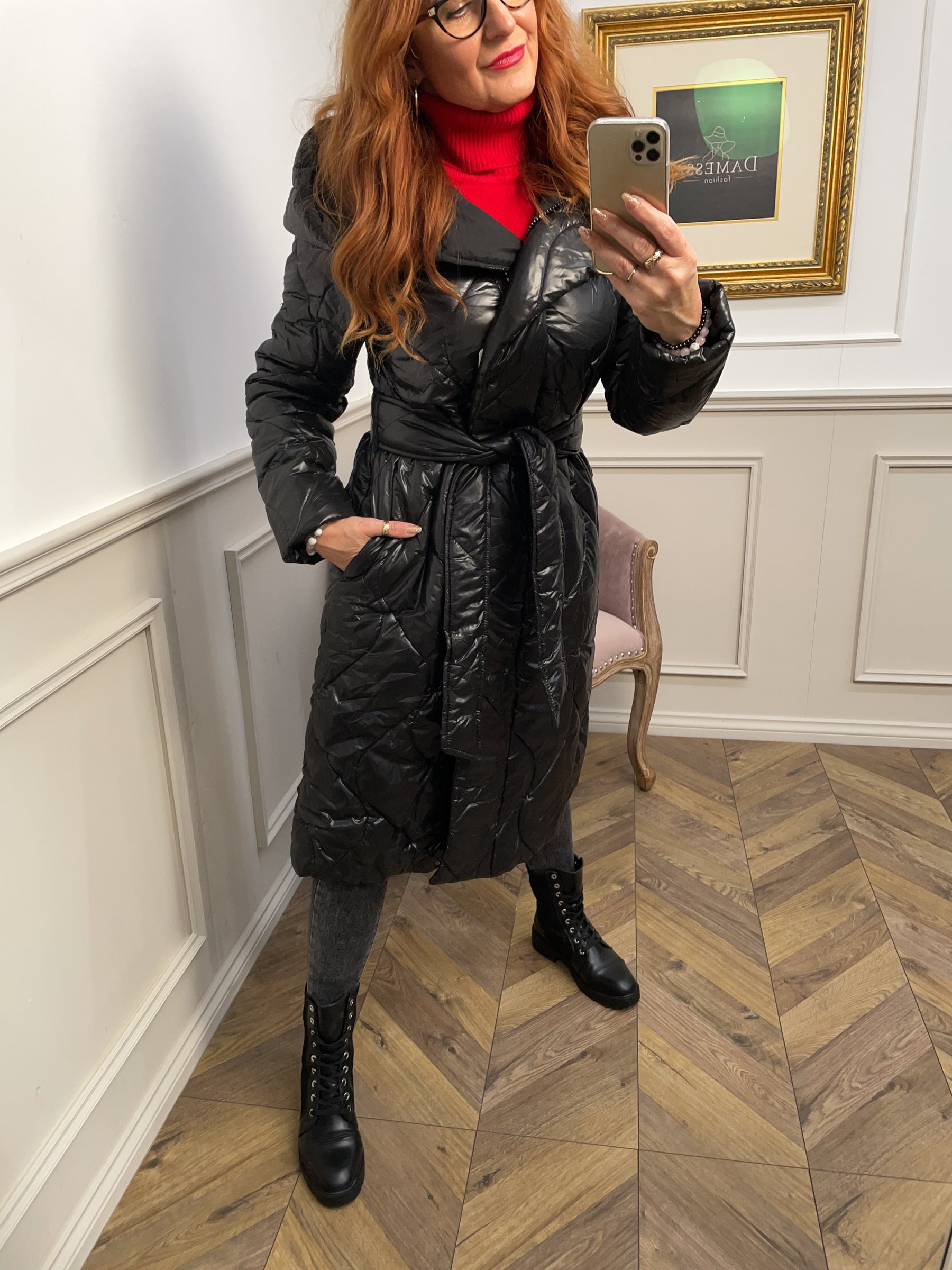 Longline Coat Caty Black