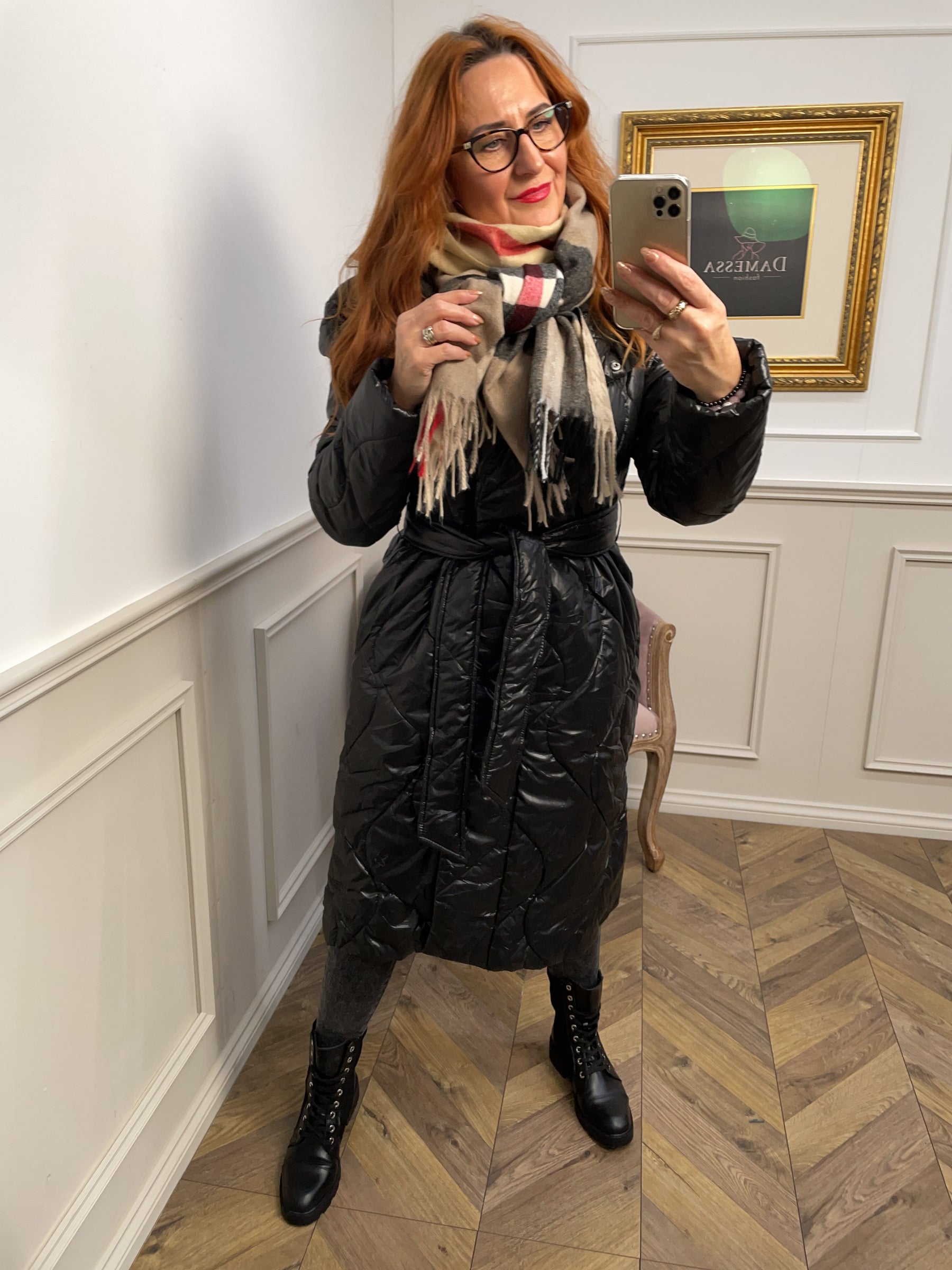 Longline Coat Caty Black