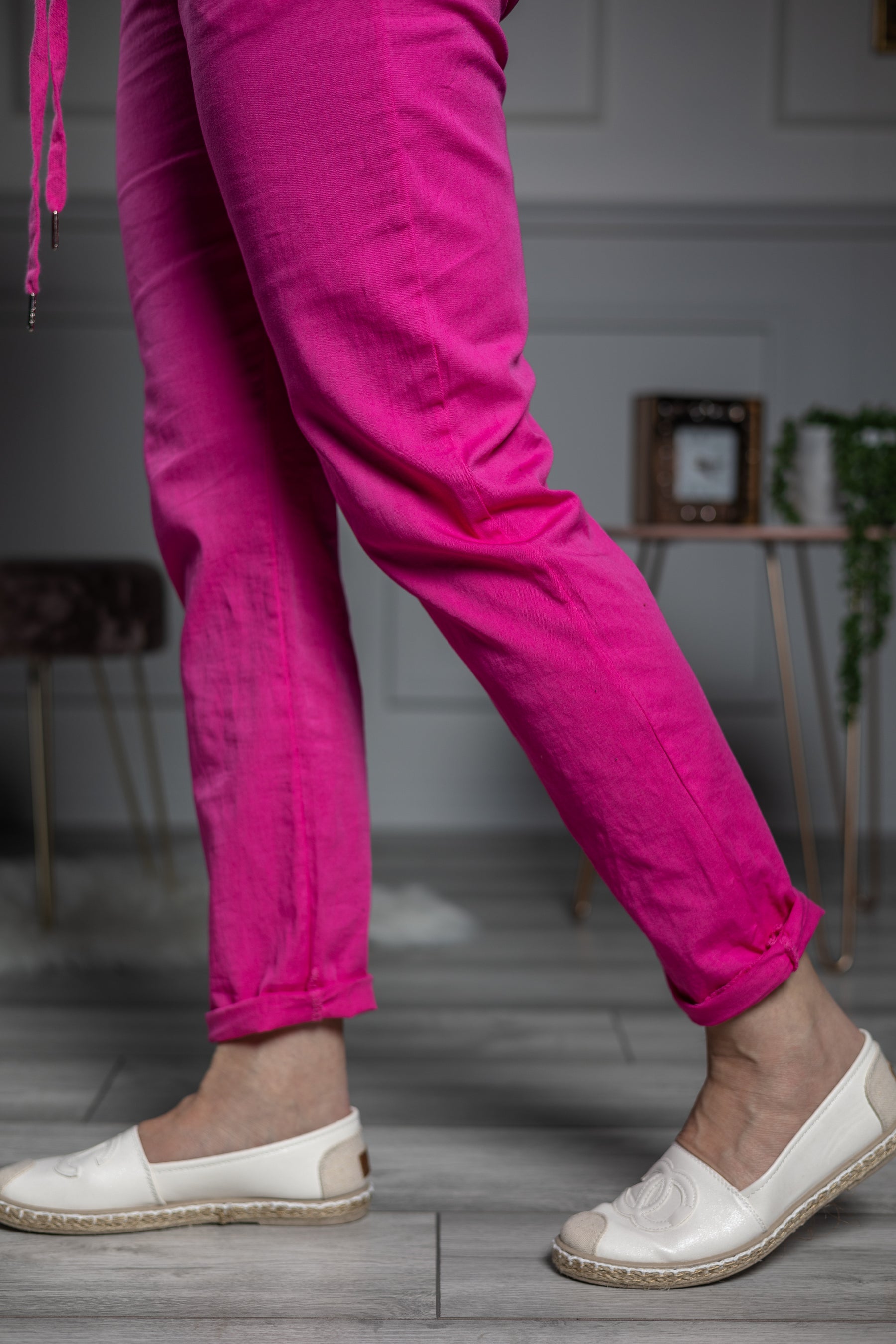 Woven Fabric Trousers Santos Pink