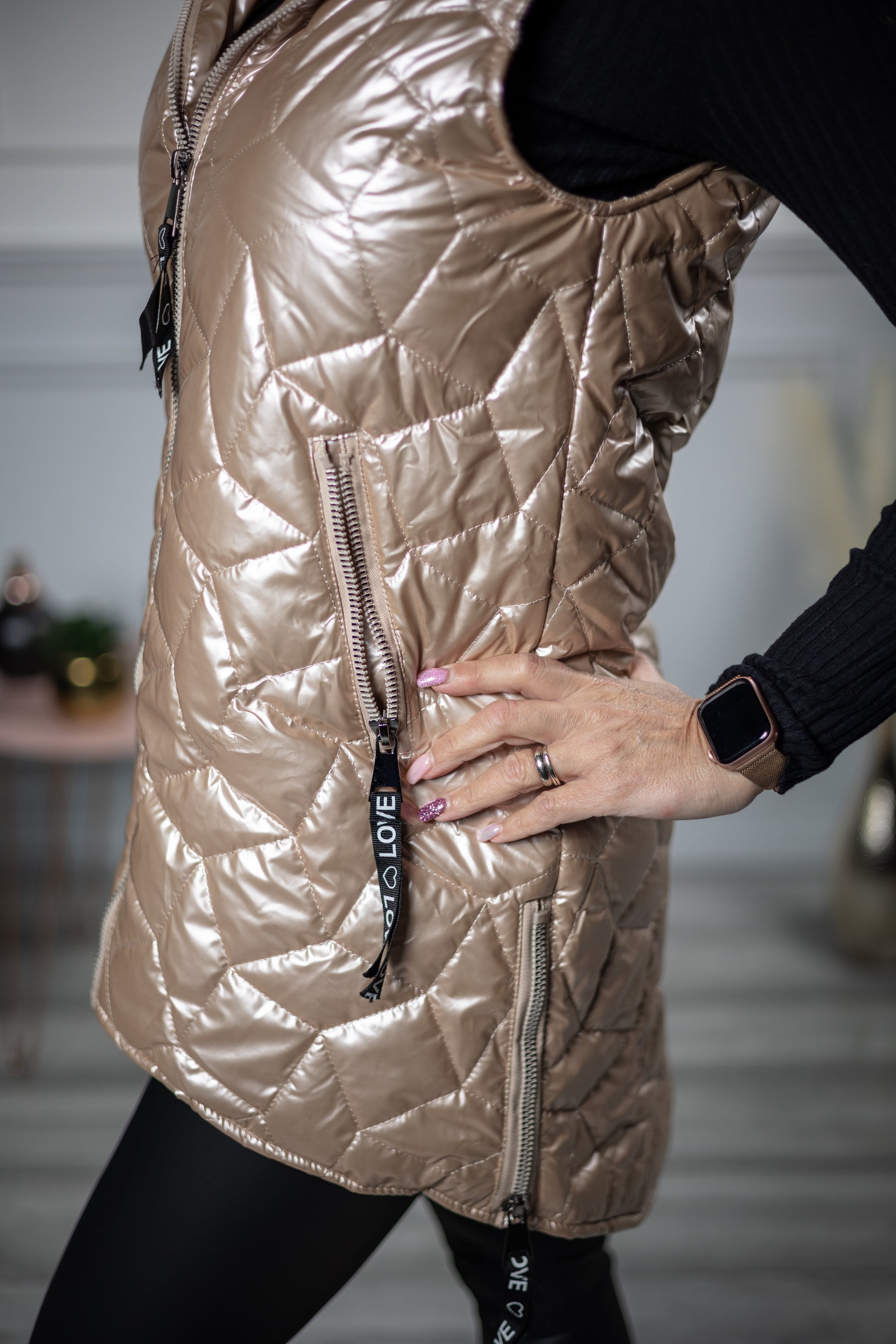 Quilted Gilet Hermona Gold