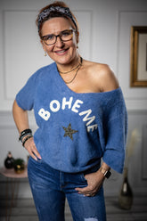 Alpaca Style Jumper Boheme Blue