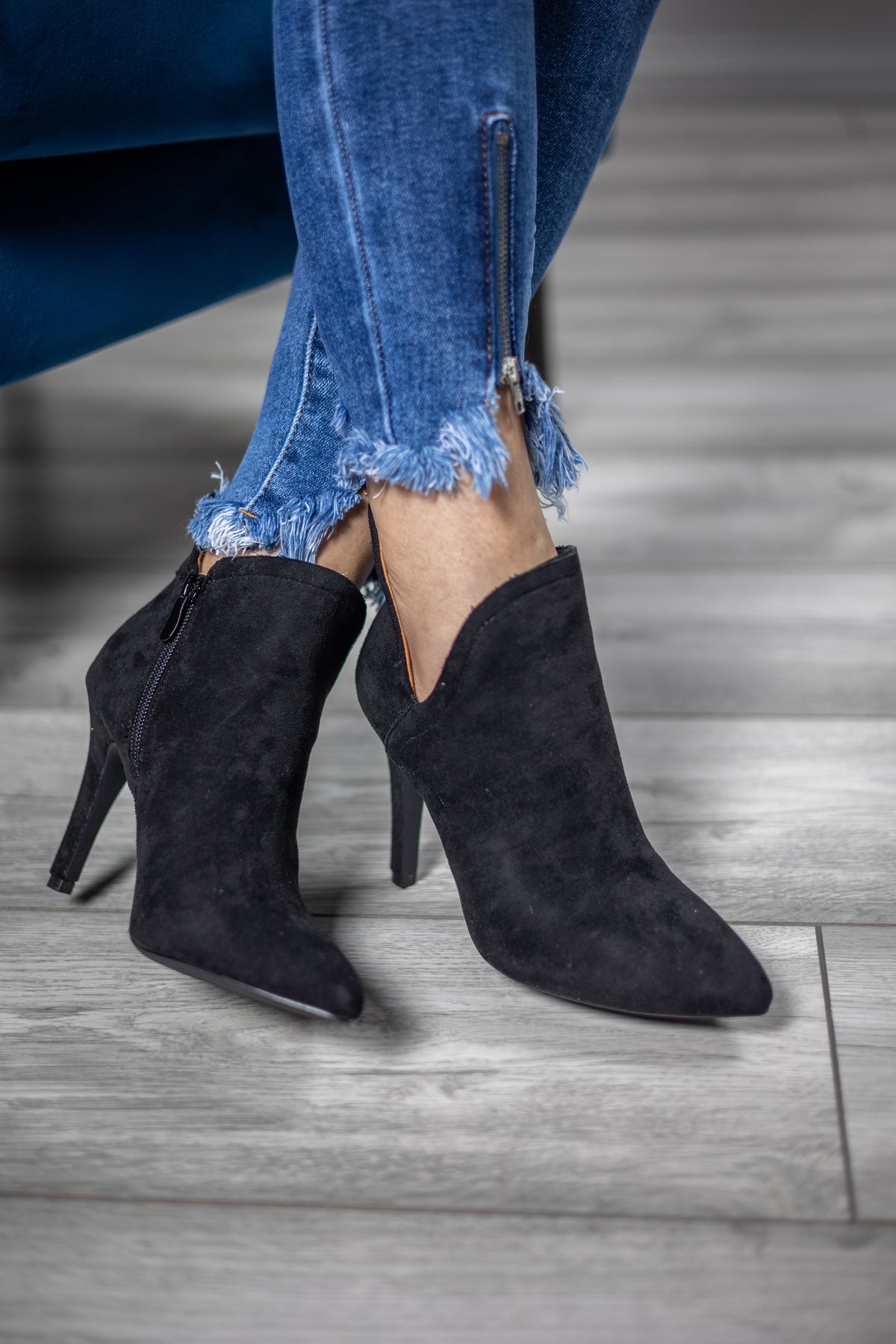 Ankle Heeled Boots Claire Black