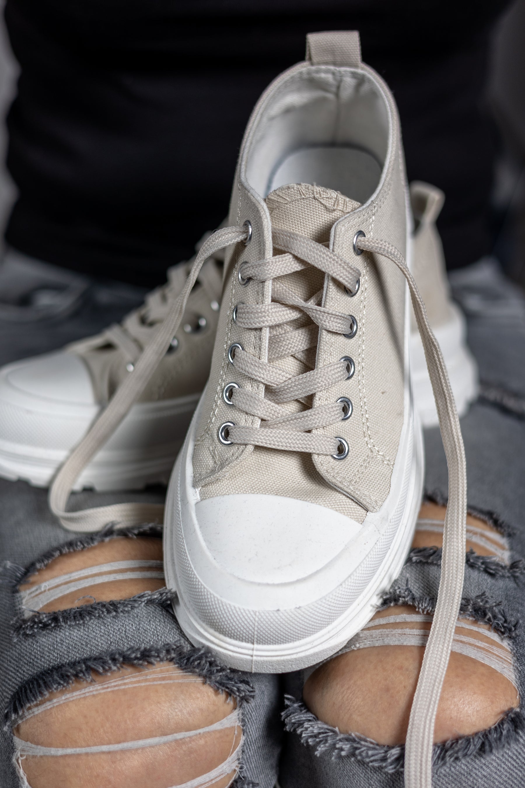 Lace-up Trainers Turin Beige