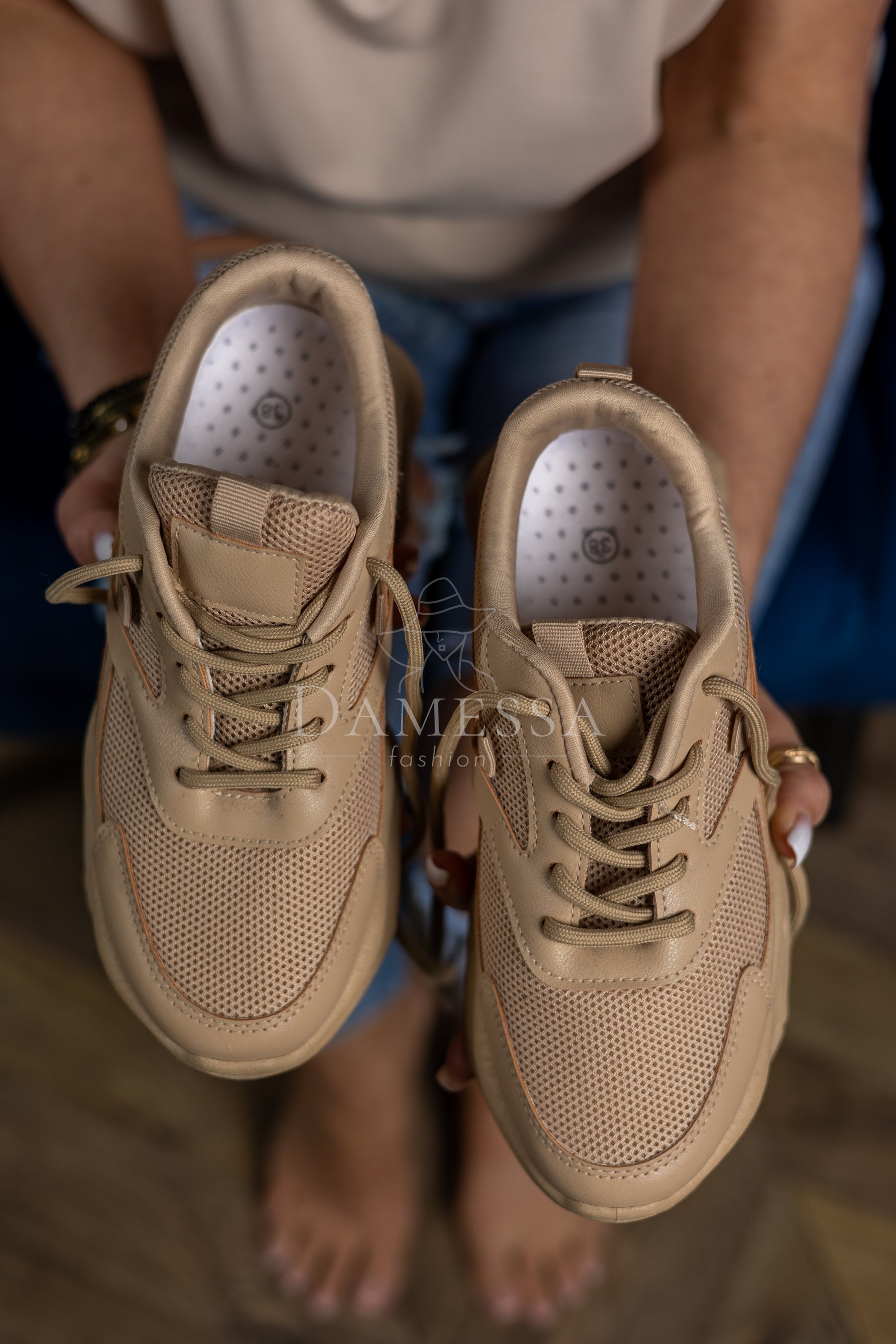 Chunky Trainers Tatiana Beige