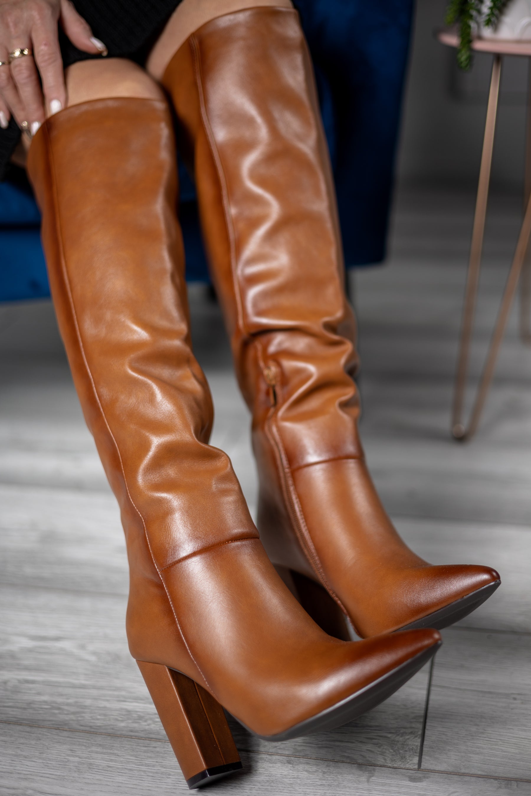 Gorgeous Knee Boots Tiffany Tan