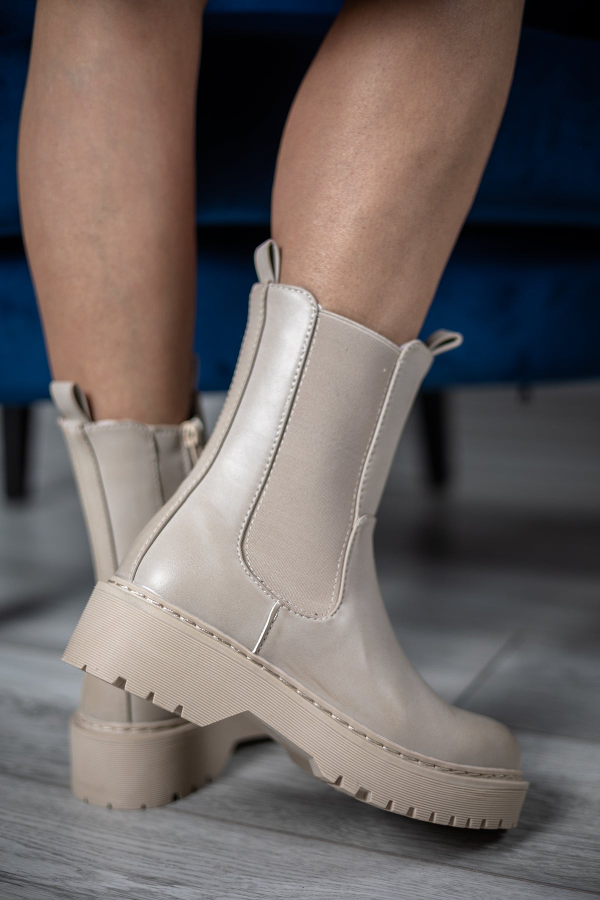 Chunky Boots Alaska Beige