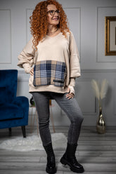 Oversized Sweatshirt King Beige