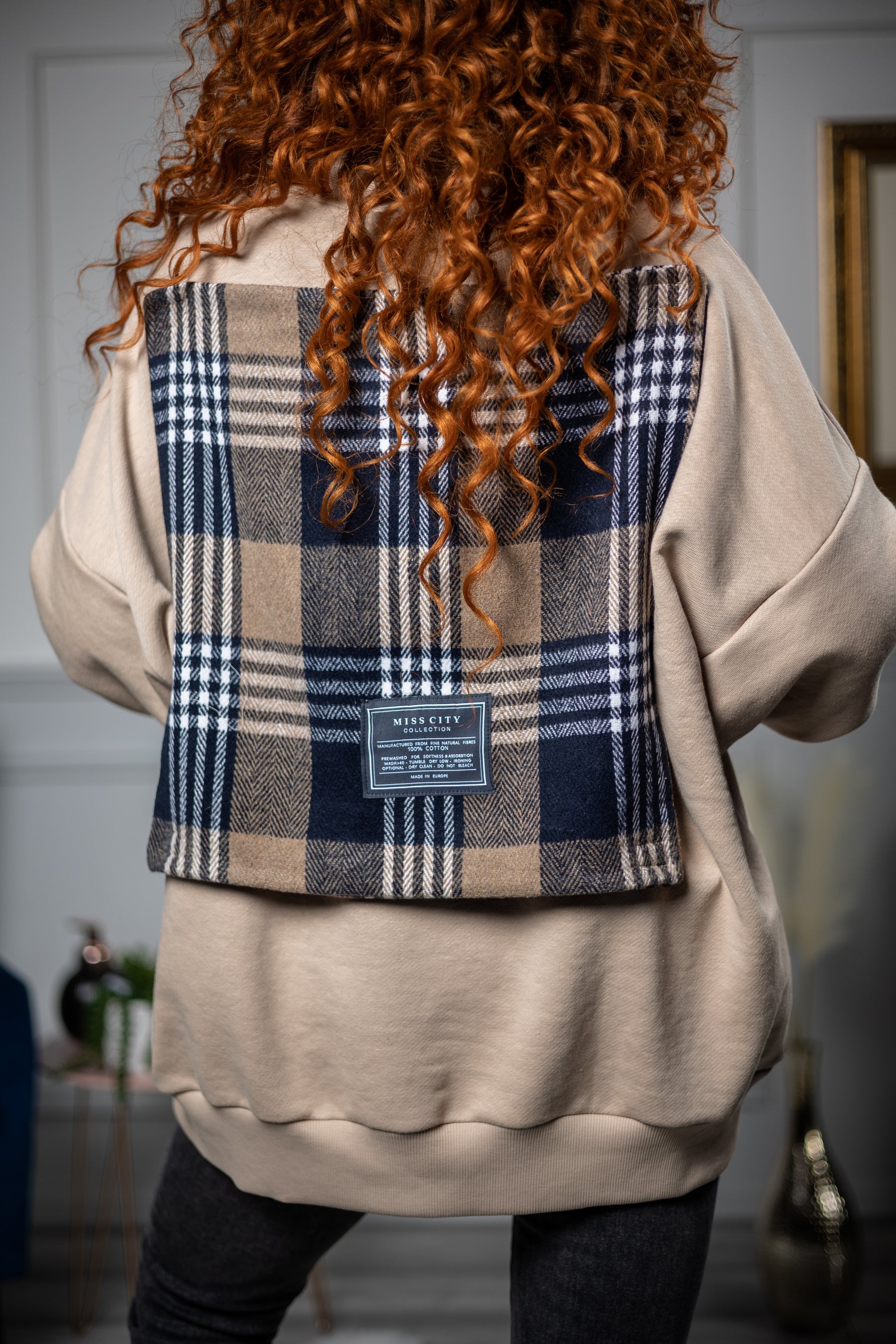 Oversized Sweatshirt King Beige