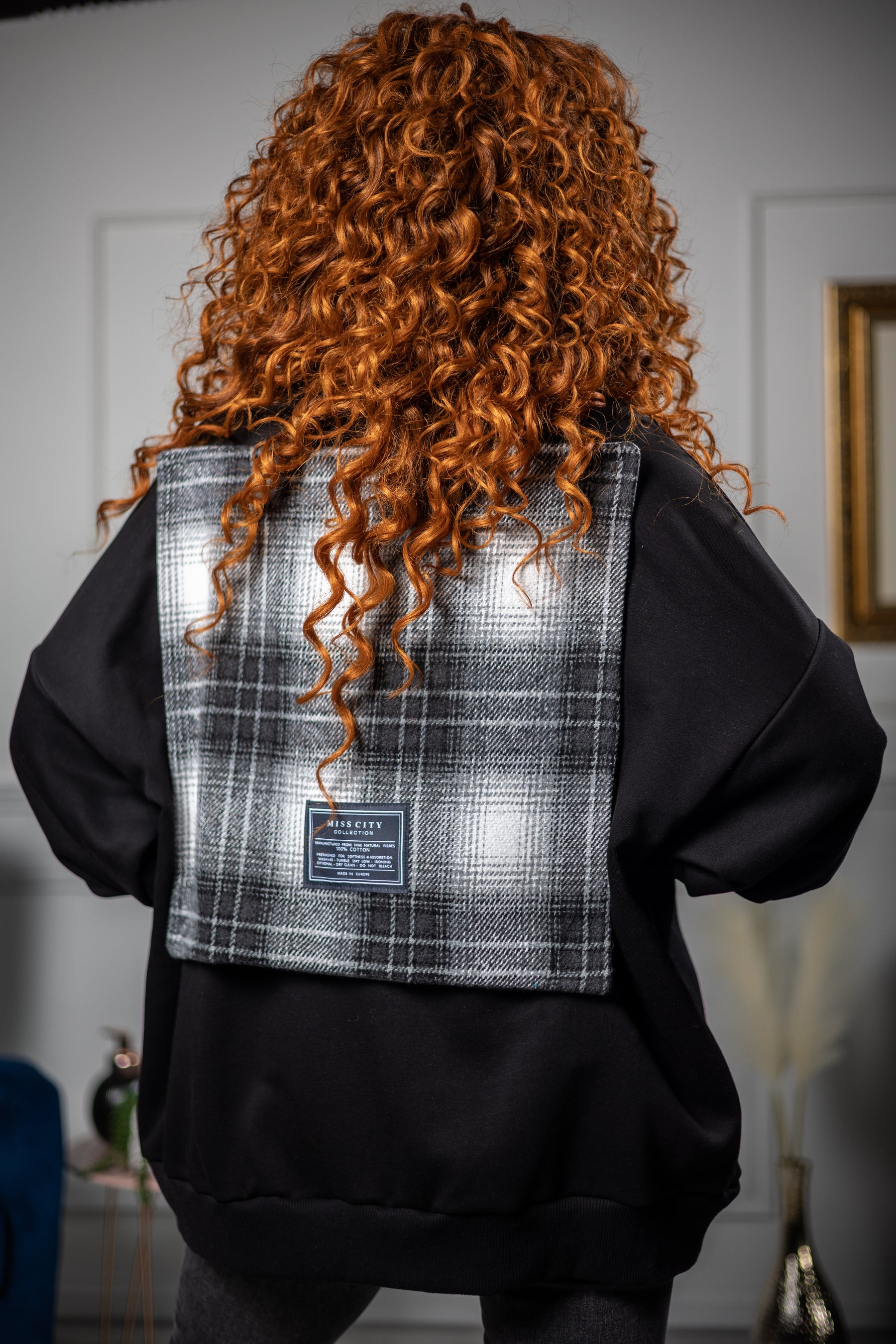 Oversized Sweatshirt King Black