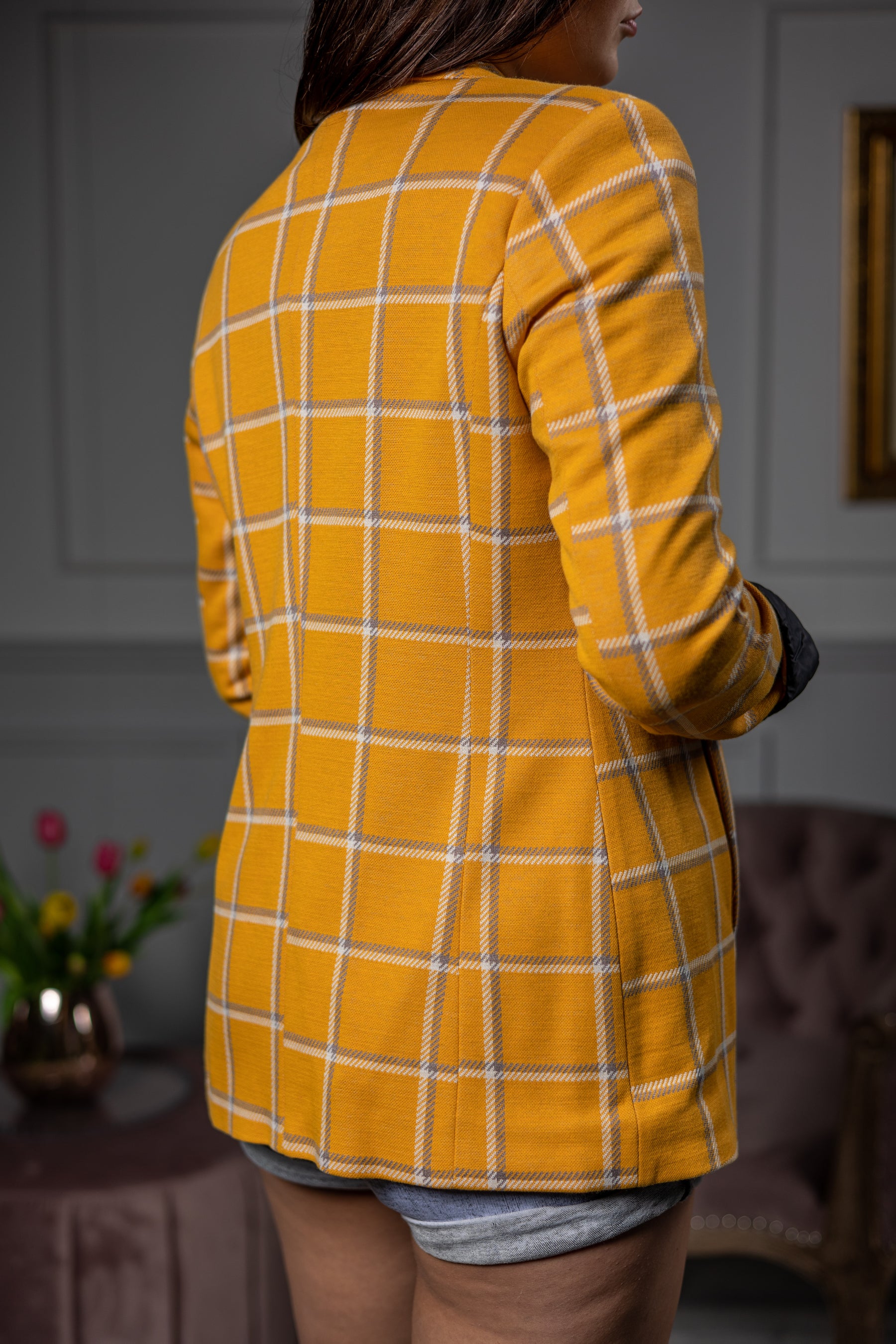 Checked Blazer Dolce Yellow