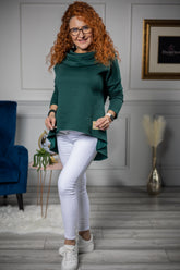 Cotton Hooded Sweatshirt Capp Green