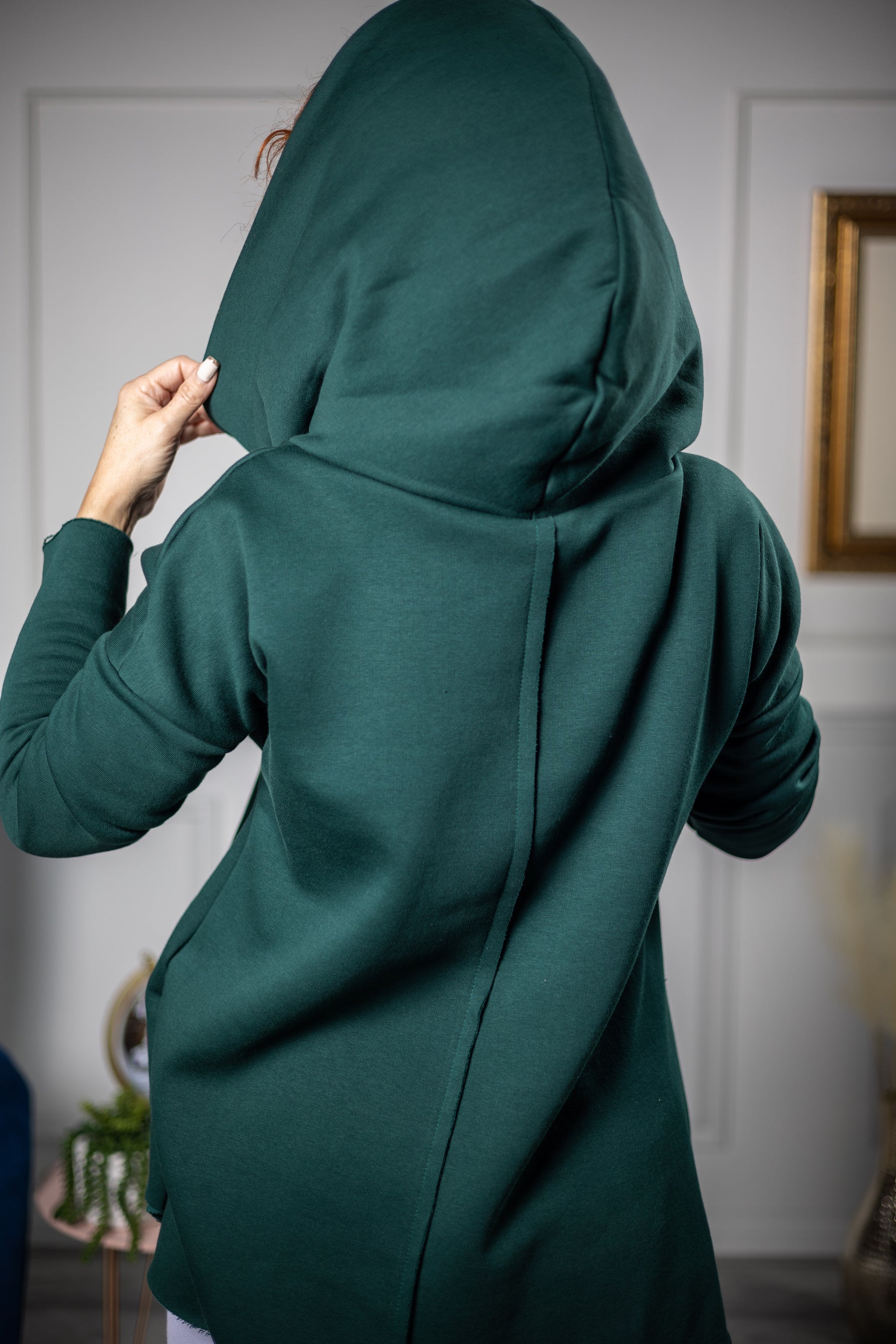 Cotton Hooded Sweatshirt Capp Green