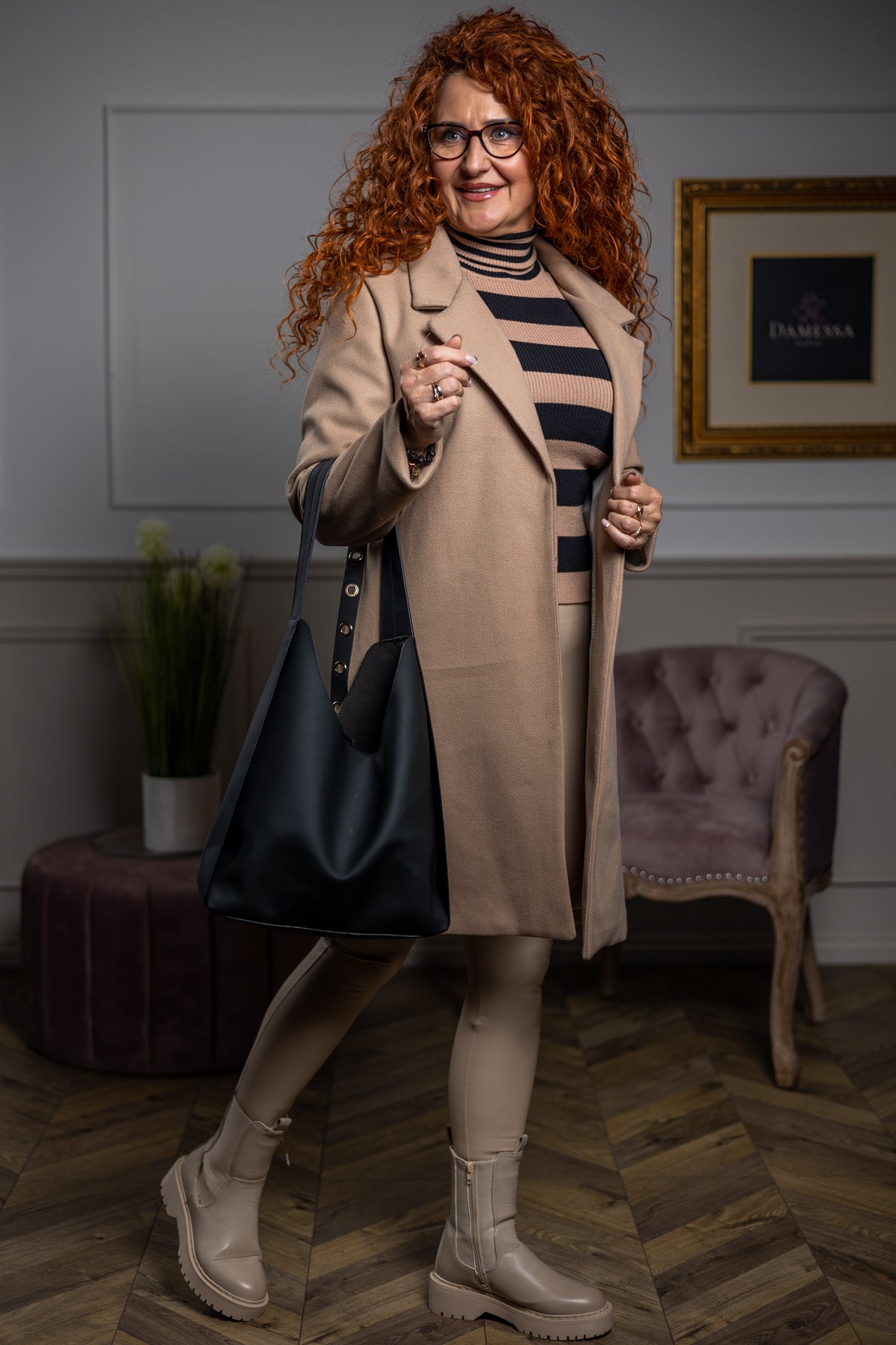 Blazer Belted Coat Vanessa Beige
