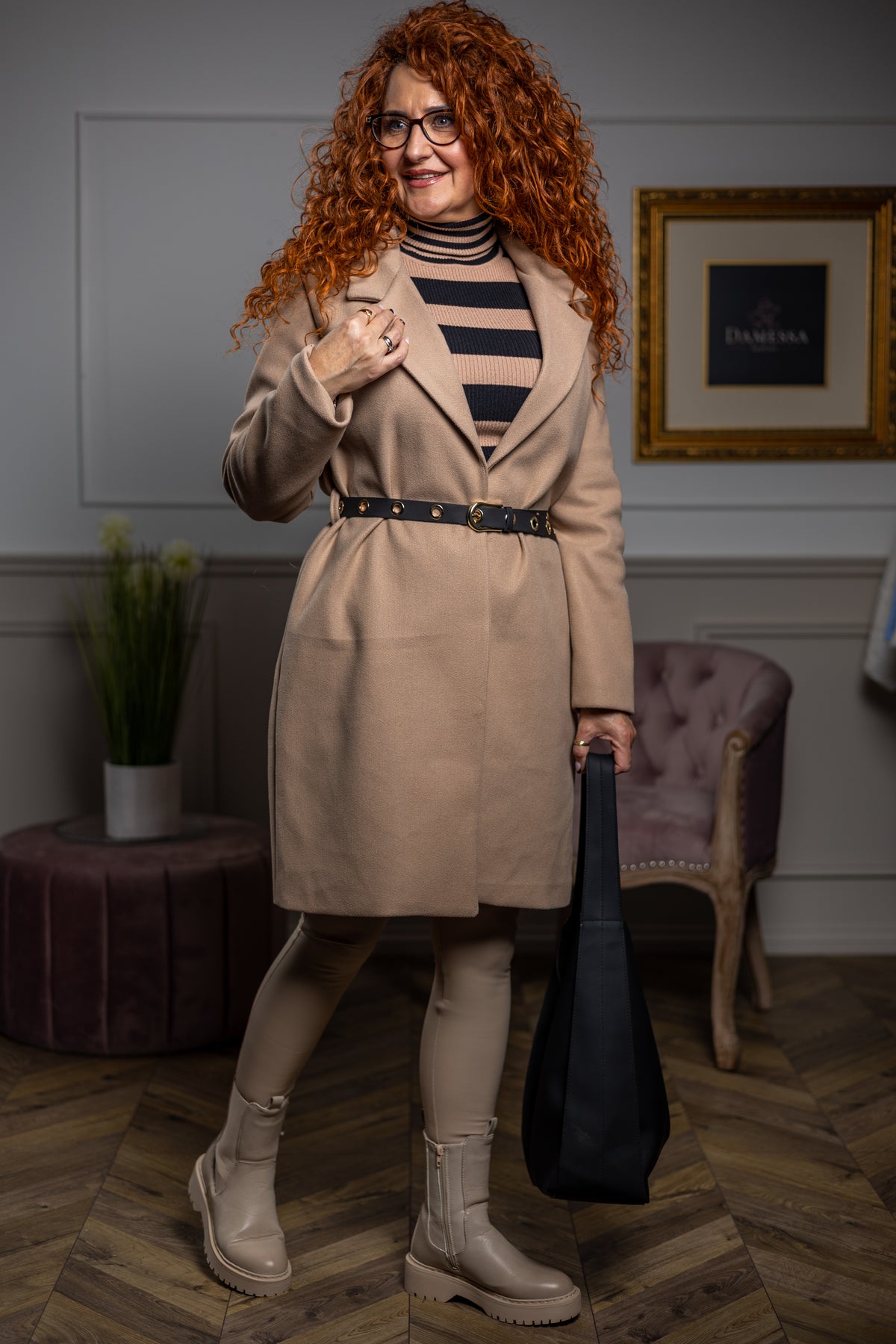 Blazer Belted Coat Vanessa Beige