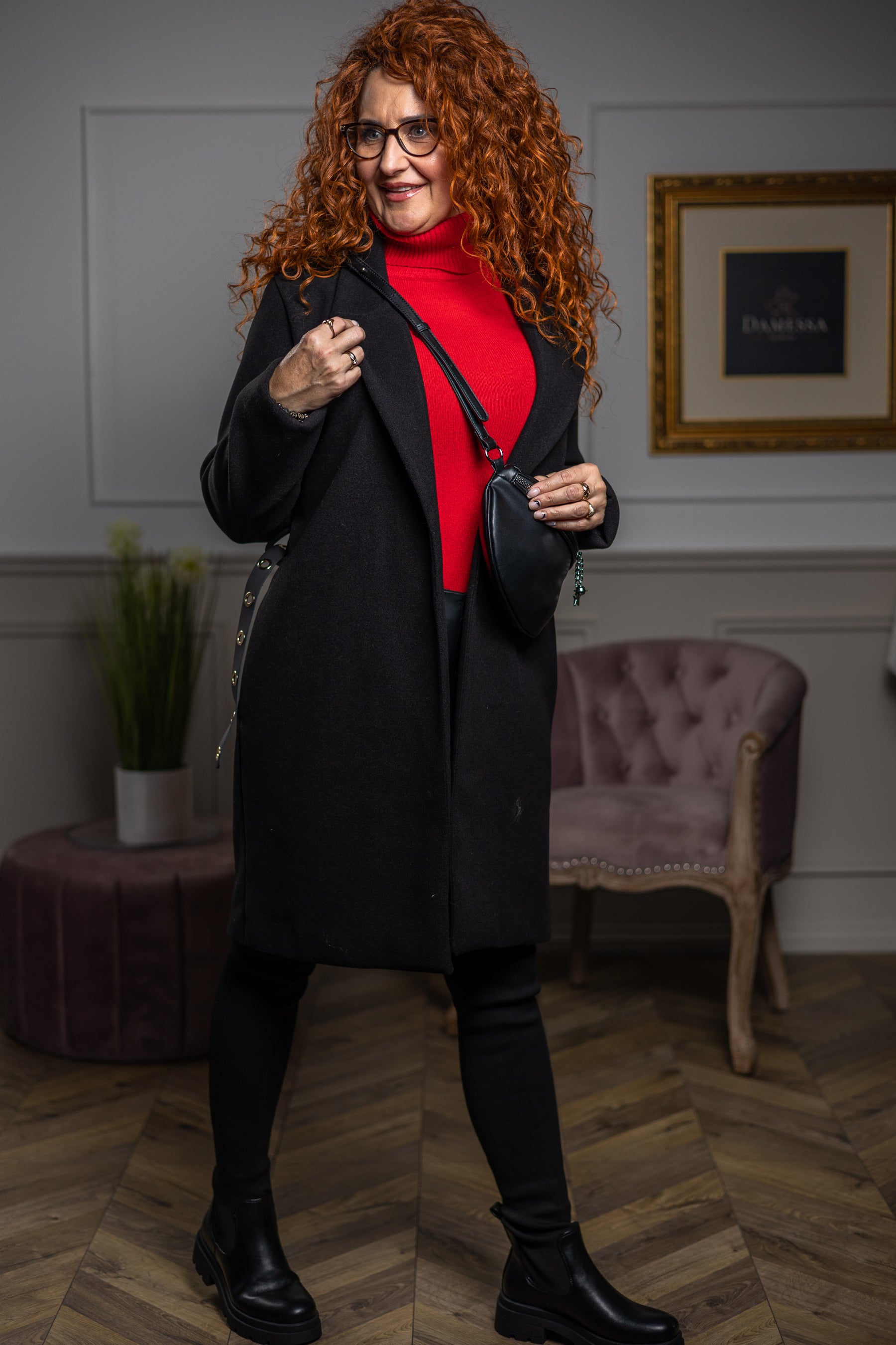 Blazer Belted Coat Vanessa Black
