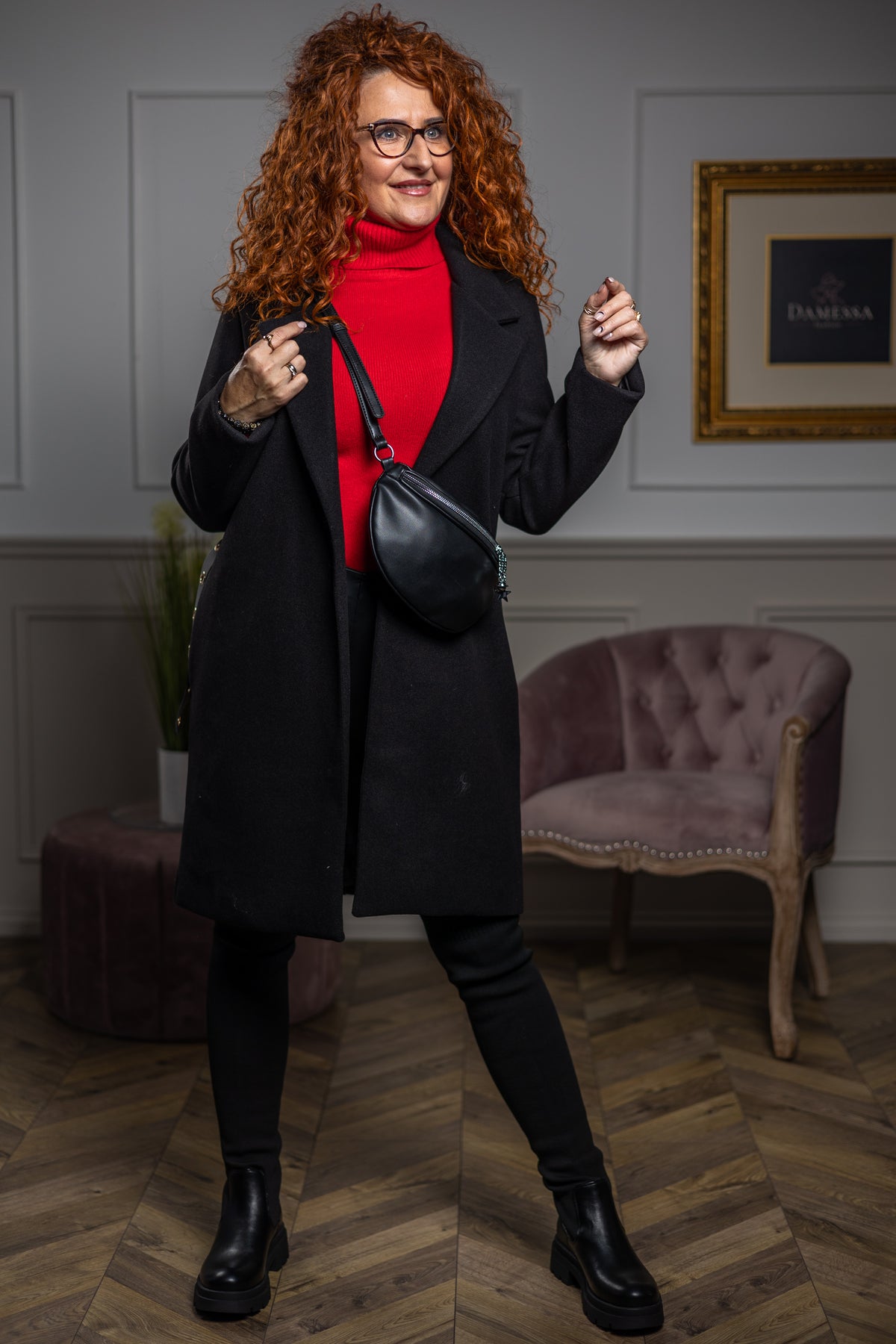 Blazer Belted Coat Vanessa Black
