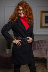 Blazer Belted Coat Vanessa Black