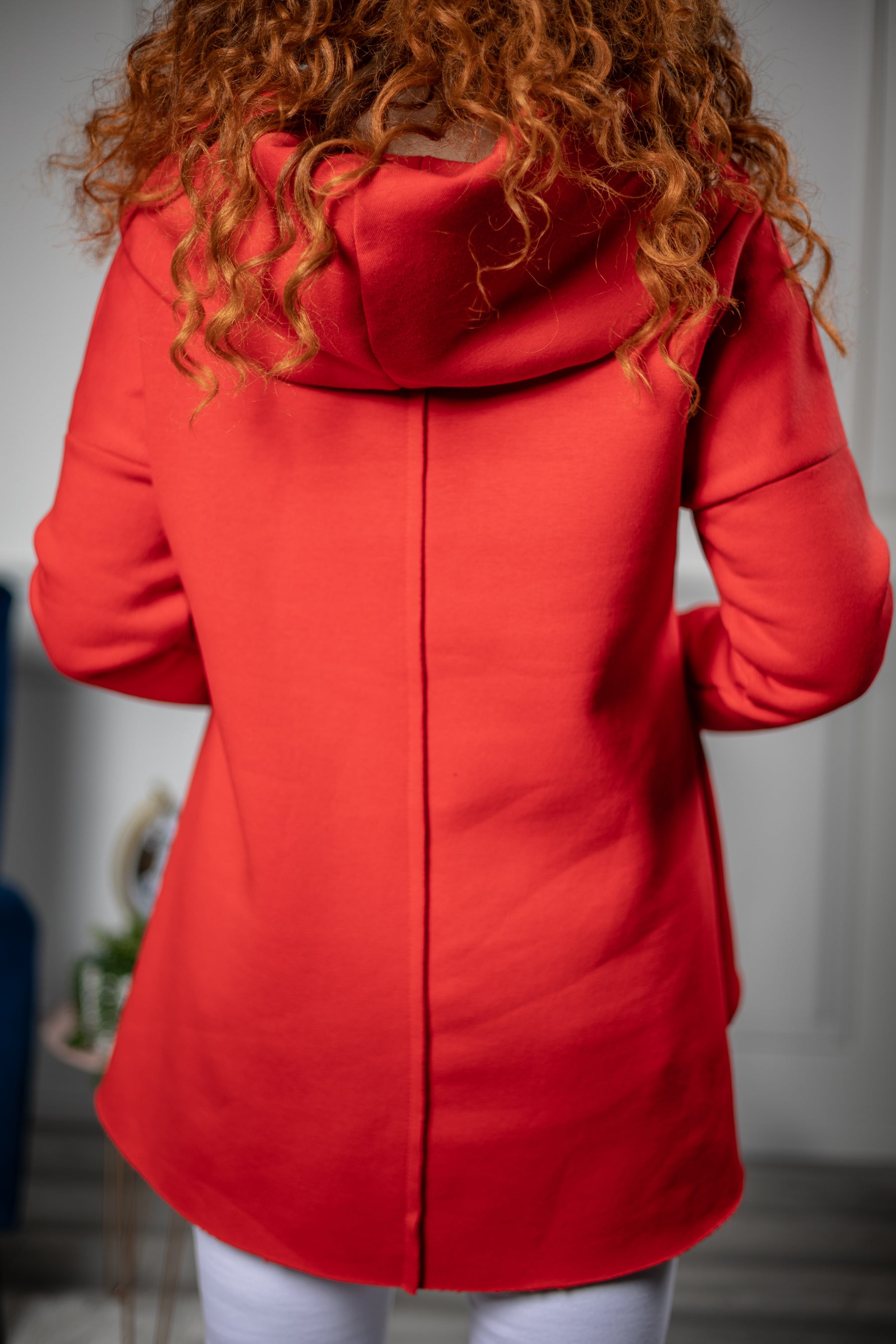 Cotton Hooded Sweatshirt Capp Red