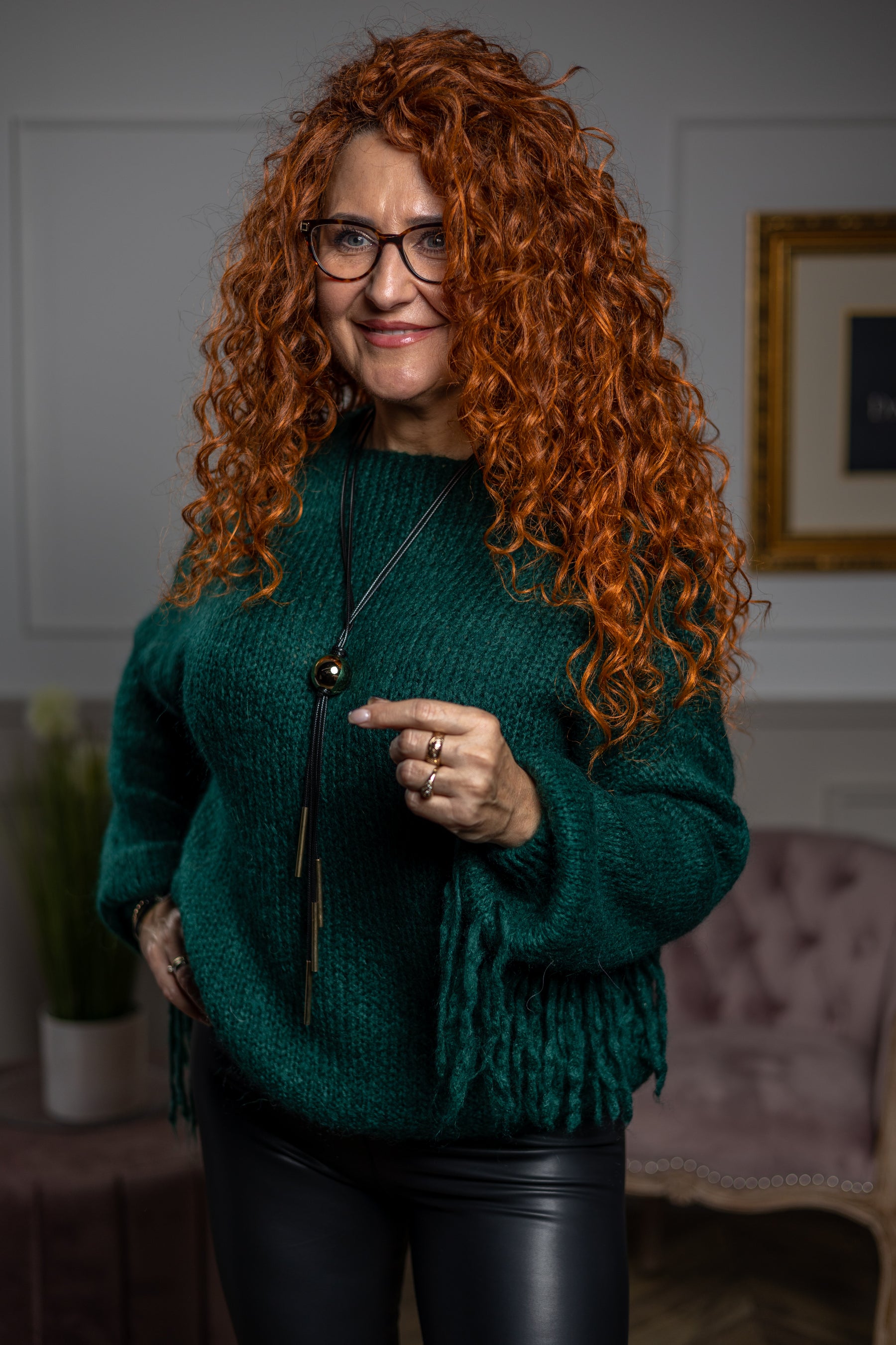 Knitted Jumper Frangia Green