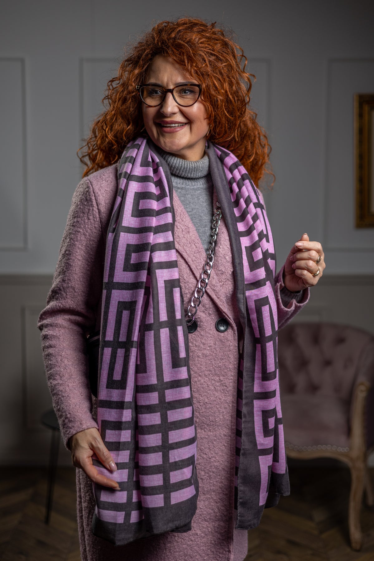 Lightweight Scarf Presley Pink