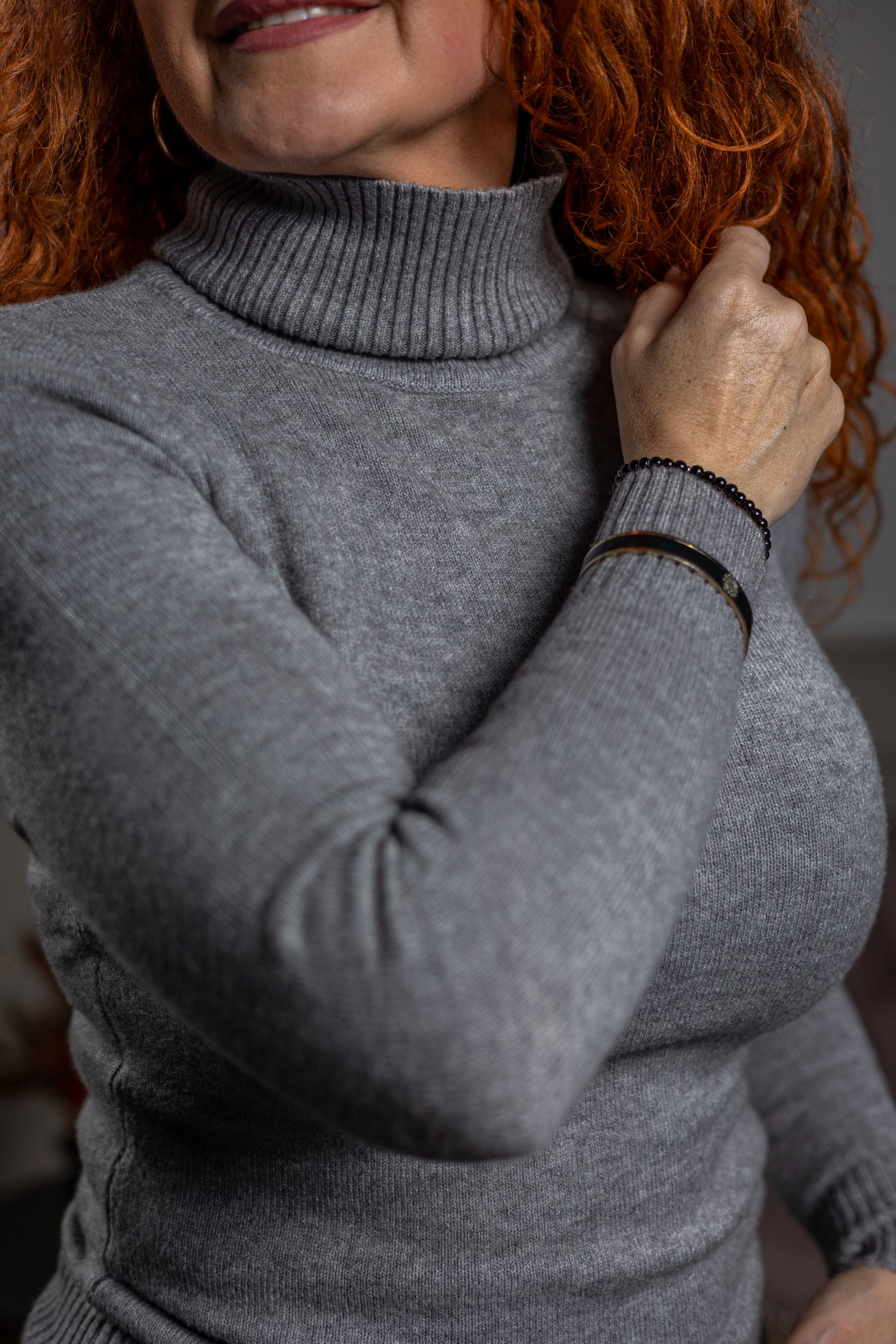 Turtleneck Jumper Rocha Grey