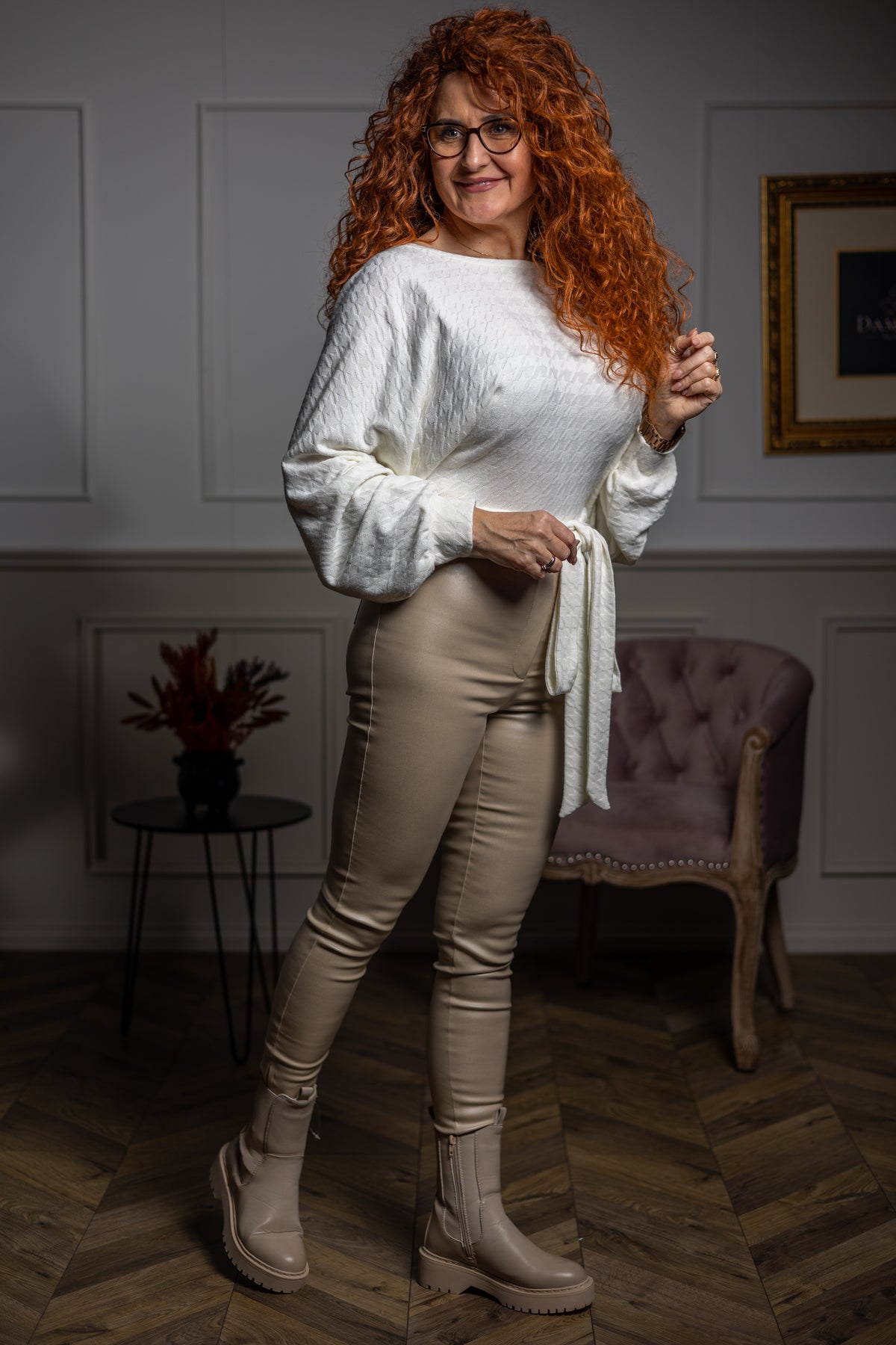 Fabulous Wrap Tie Blouse Venezia White