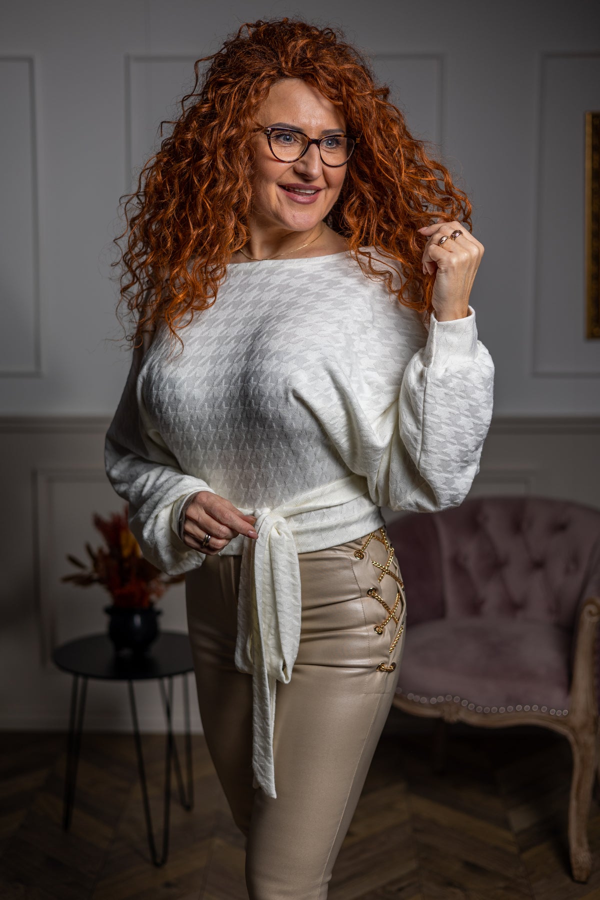 Fabulous Wrap Tie Blouse Venezia White