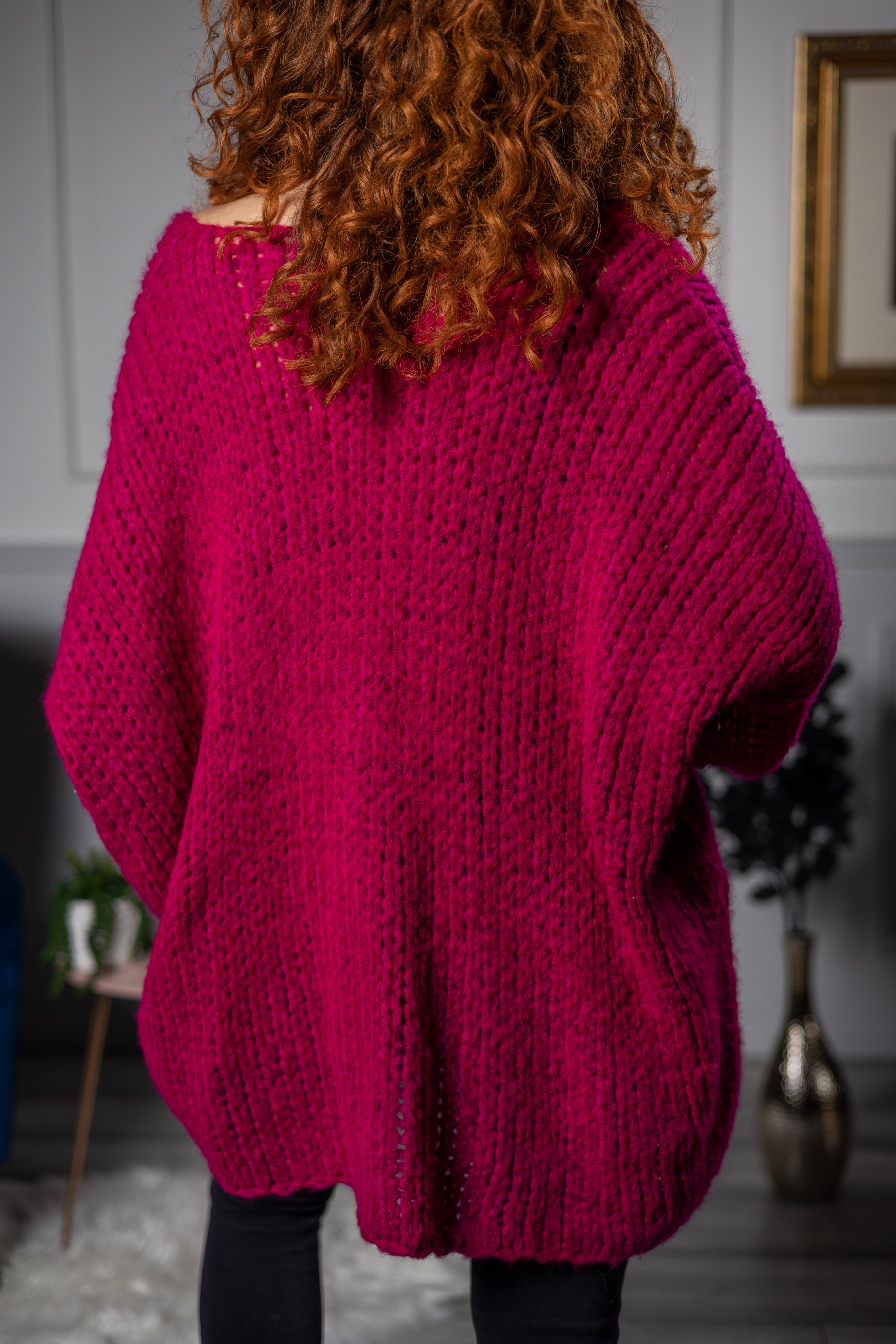 Oversized Chunky Jumper Lilly Fuchsia