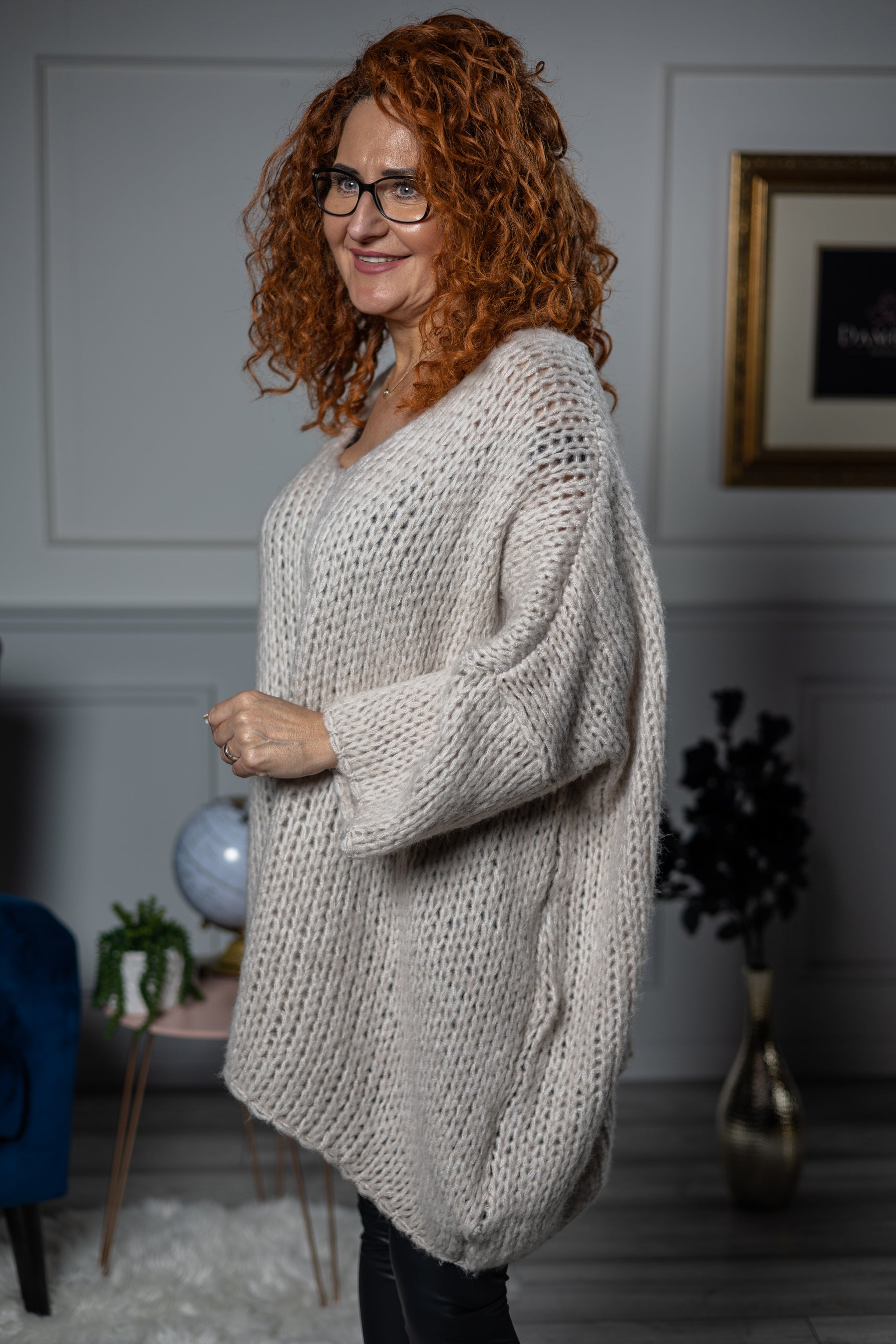 Oversized Chunky Jumper Lilly Beige