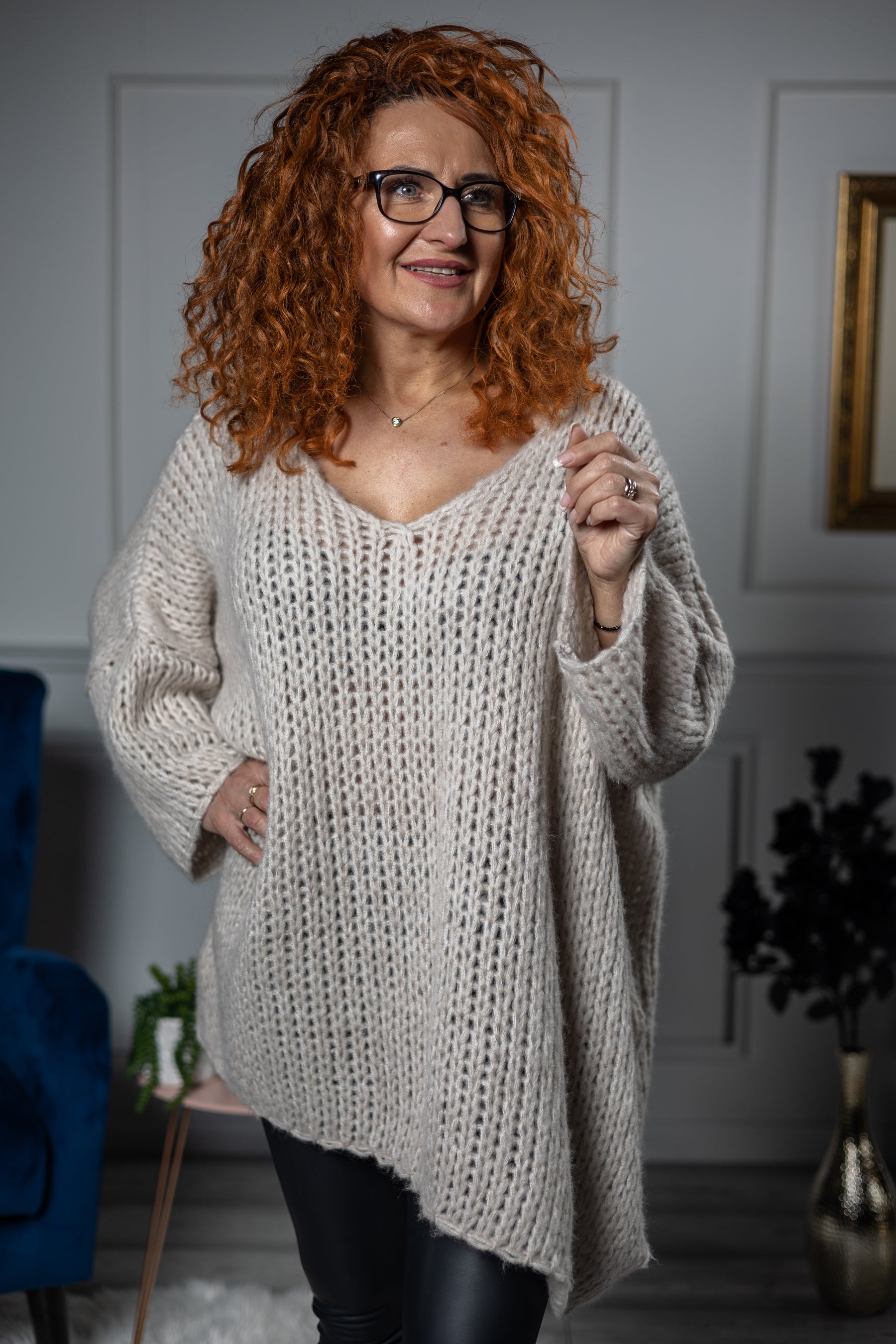 Oversized Chunky Jumper Lilly Beige