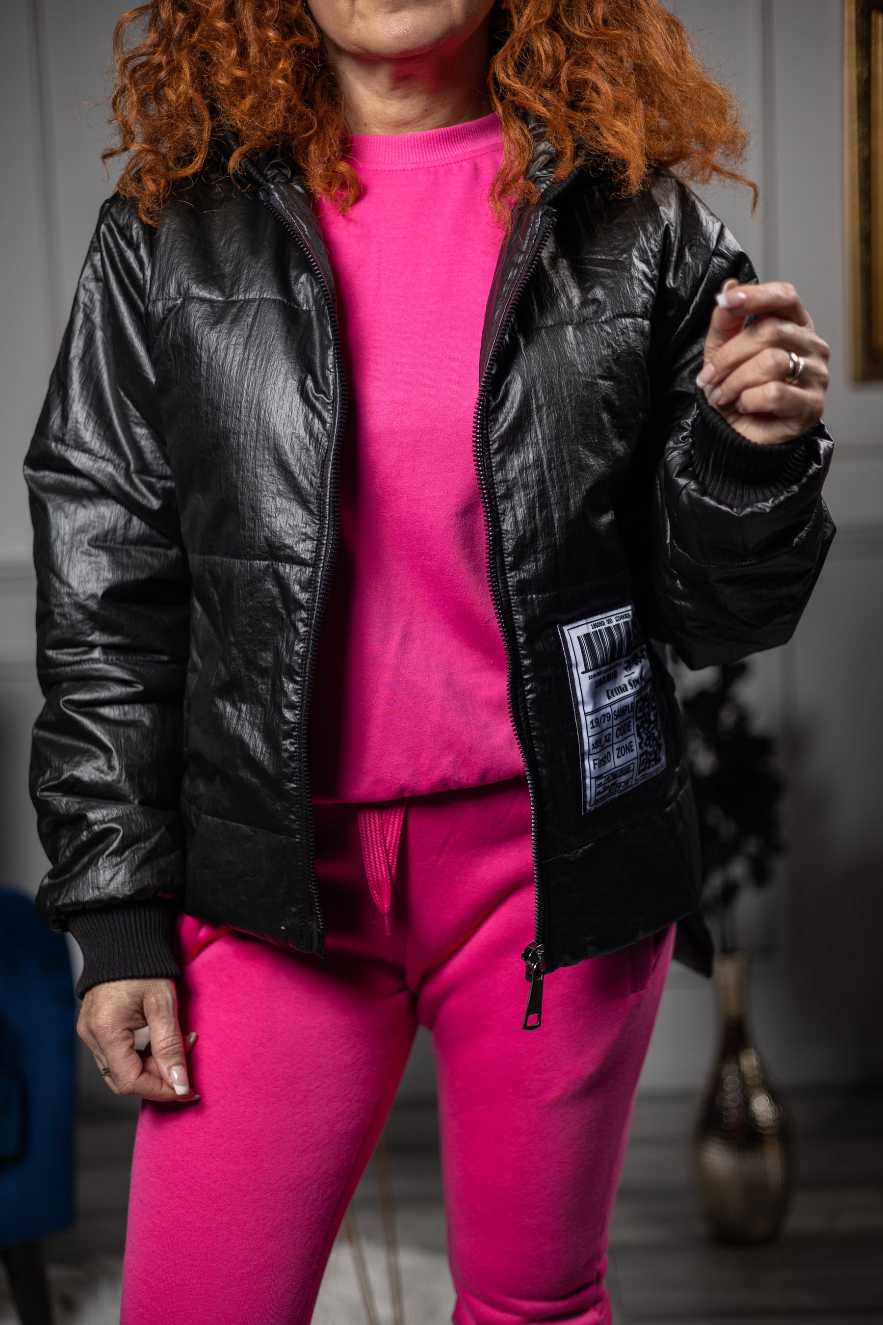 Hooded Coat Ticket Black