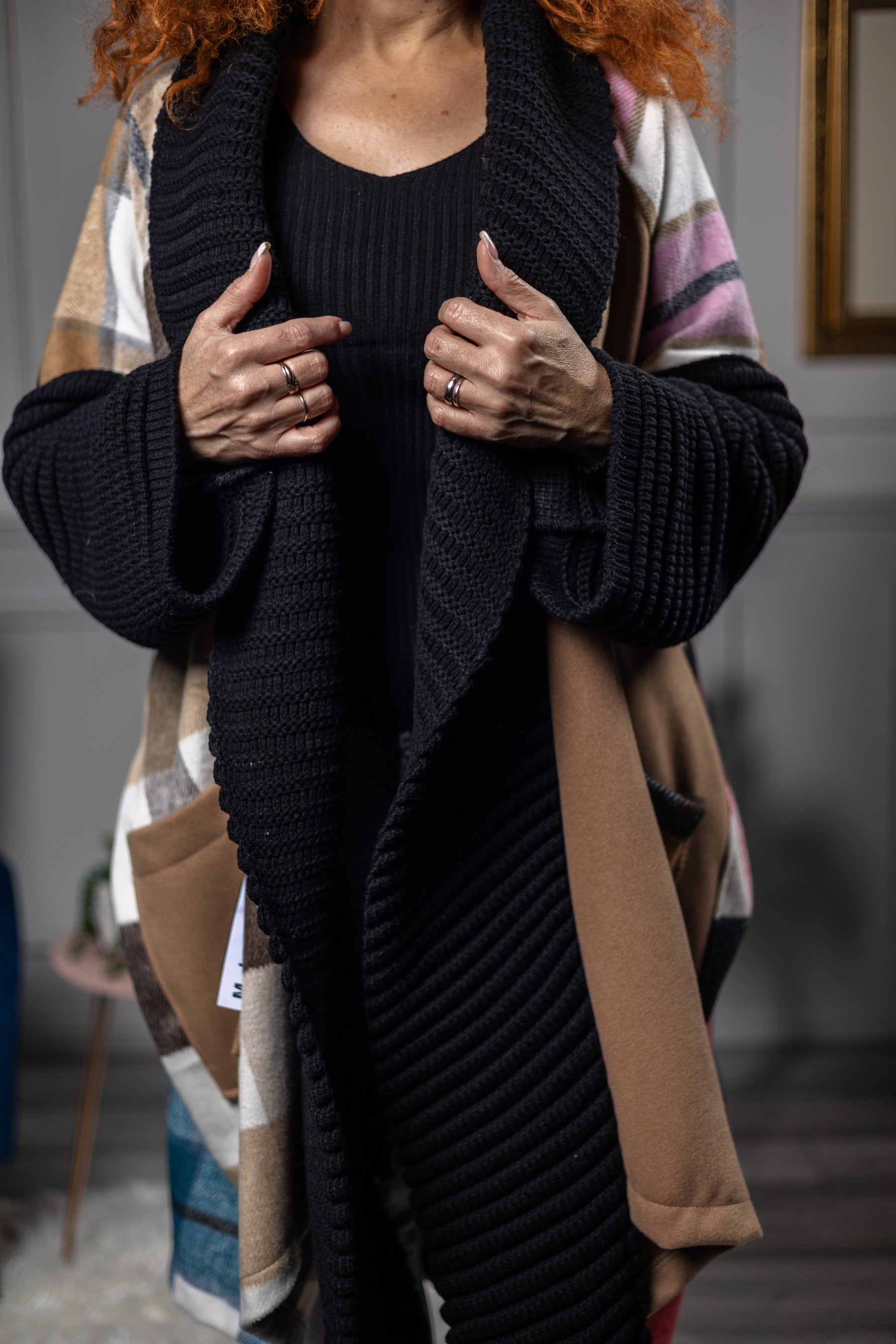 Loose Sweater Inserts Coat Texas