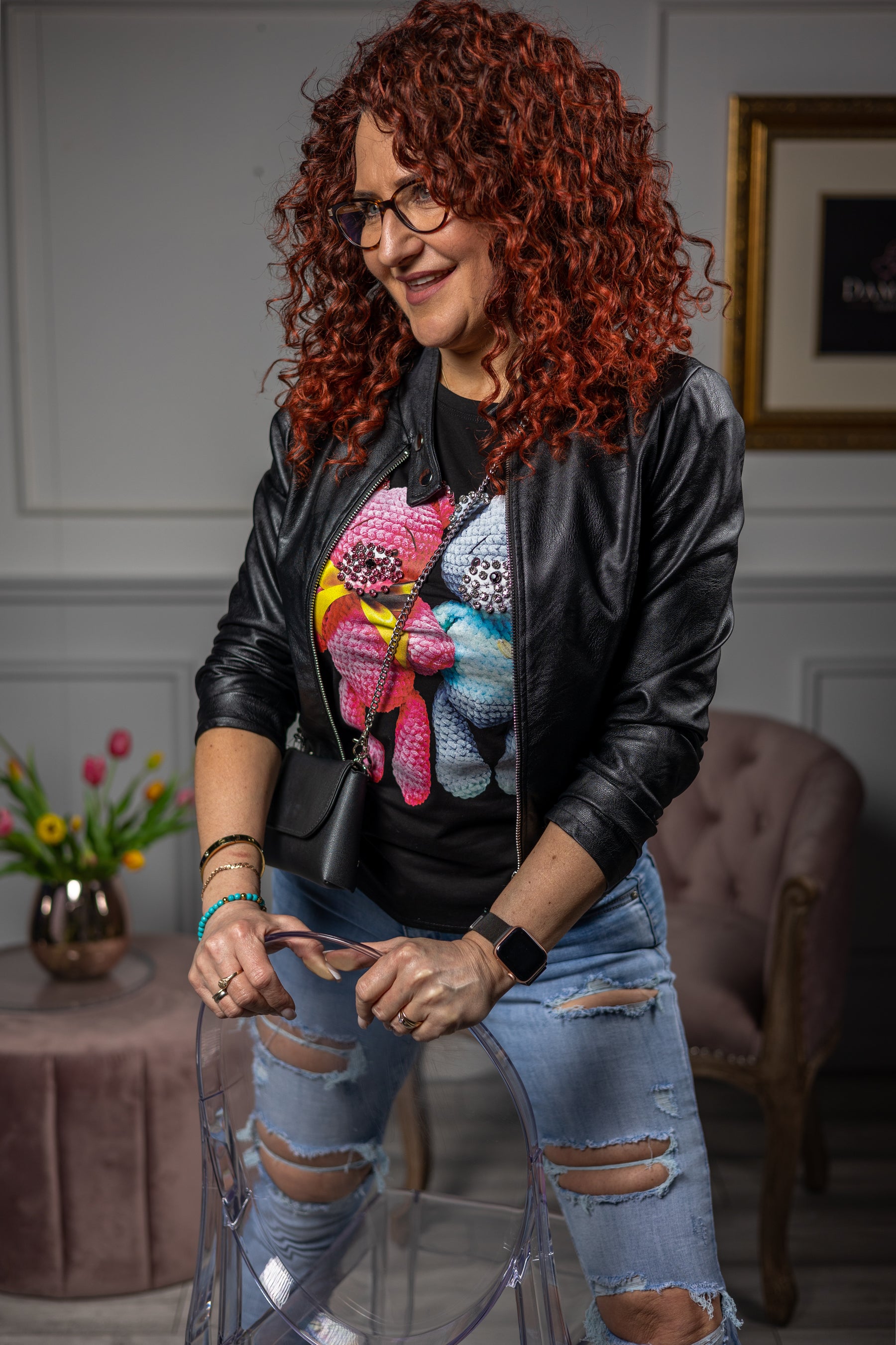 Cotton T-Shirt Tedd'y Black