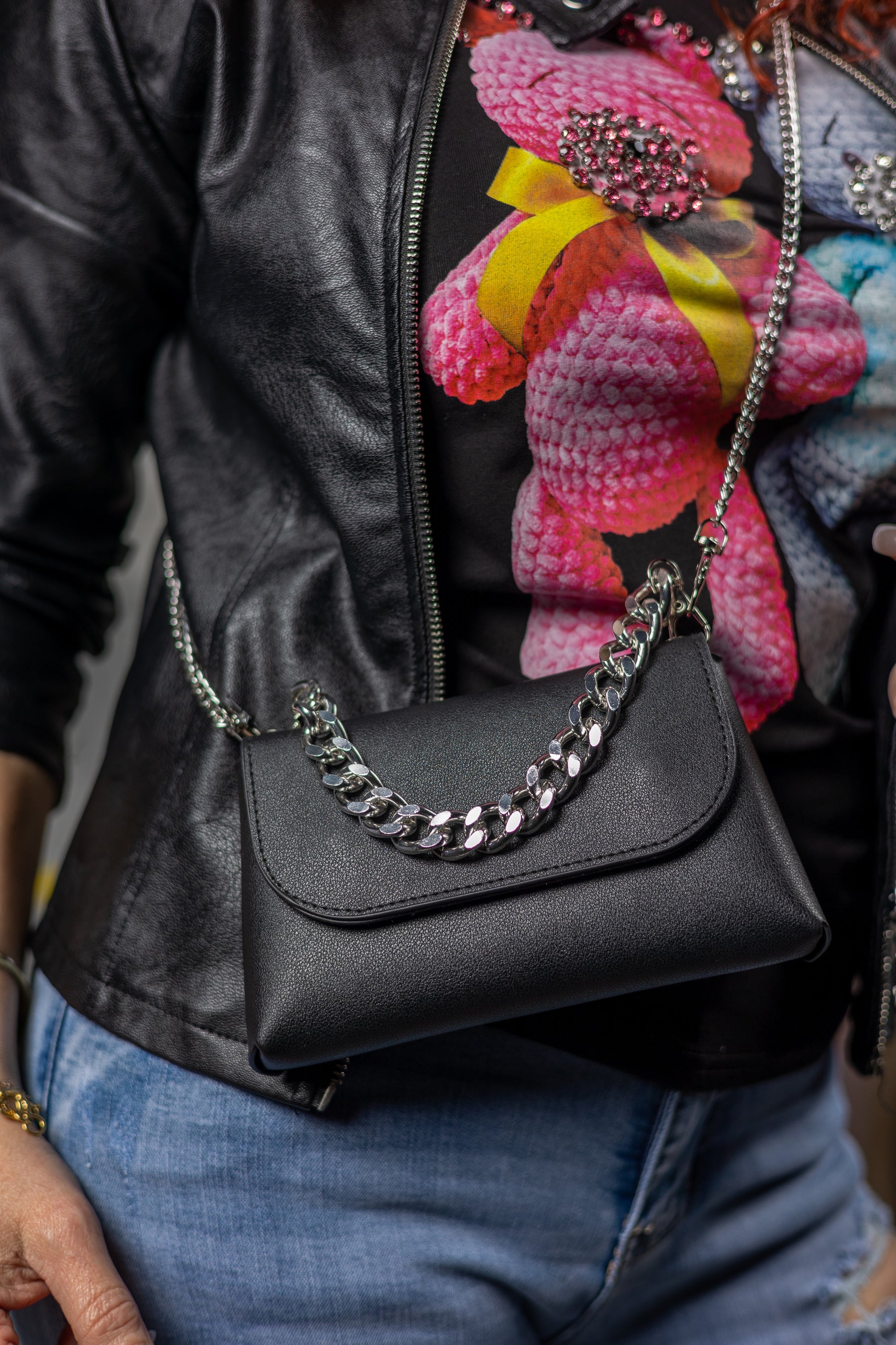 Envelope Style Bum Bag Bergamo Black