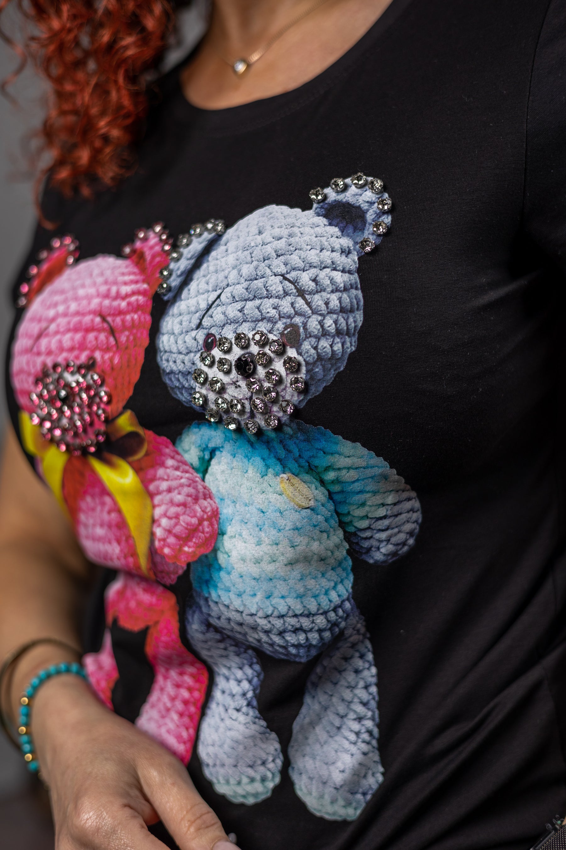 Cotton T-Shirt Tedd'y Black