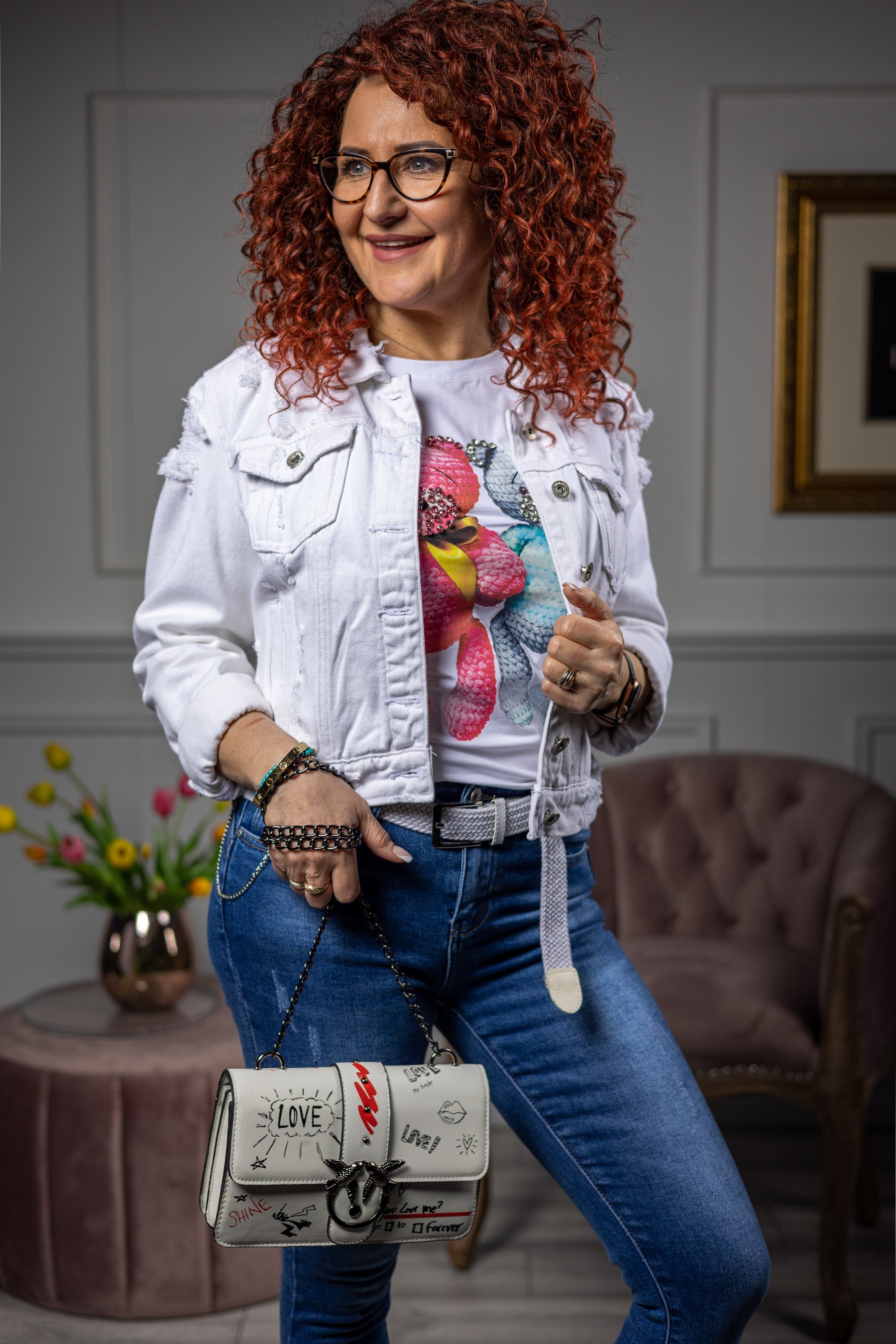 Denim Jacket Luca White