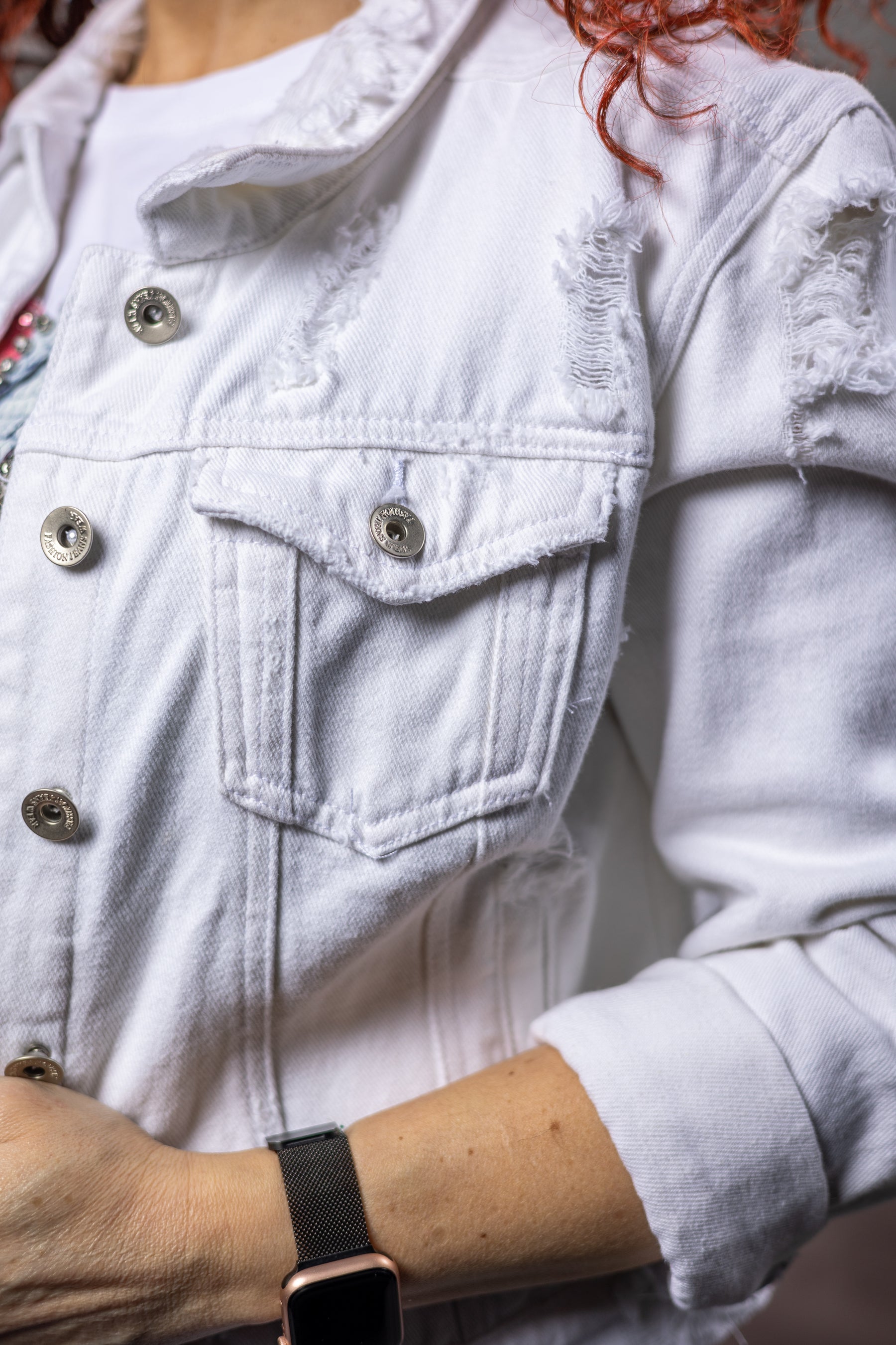 Denim Jacket Luca White