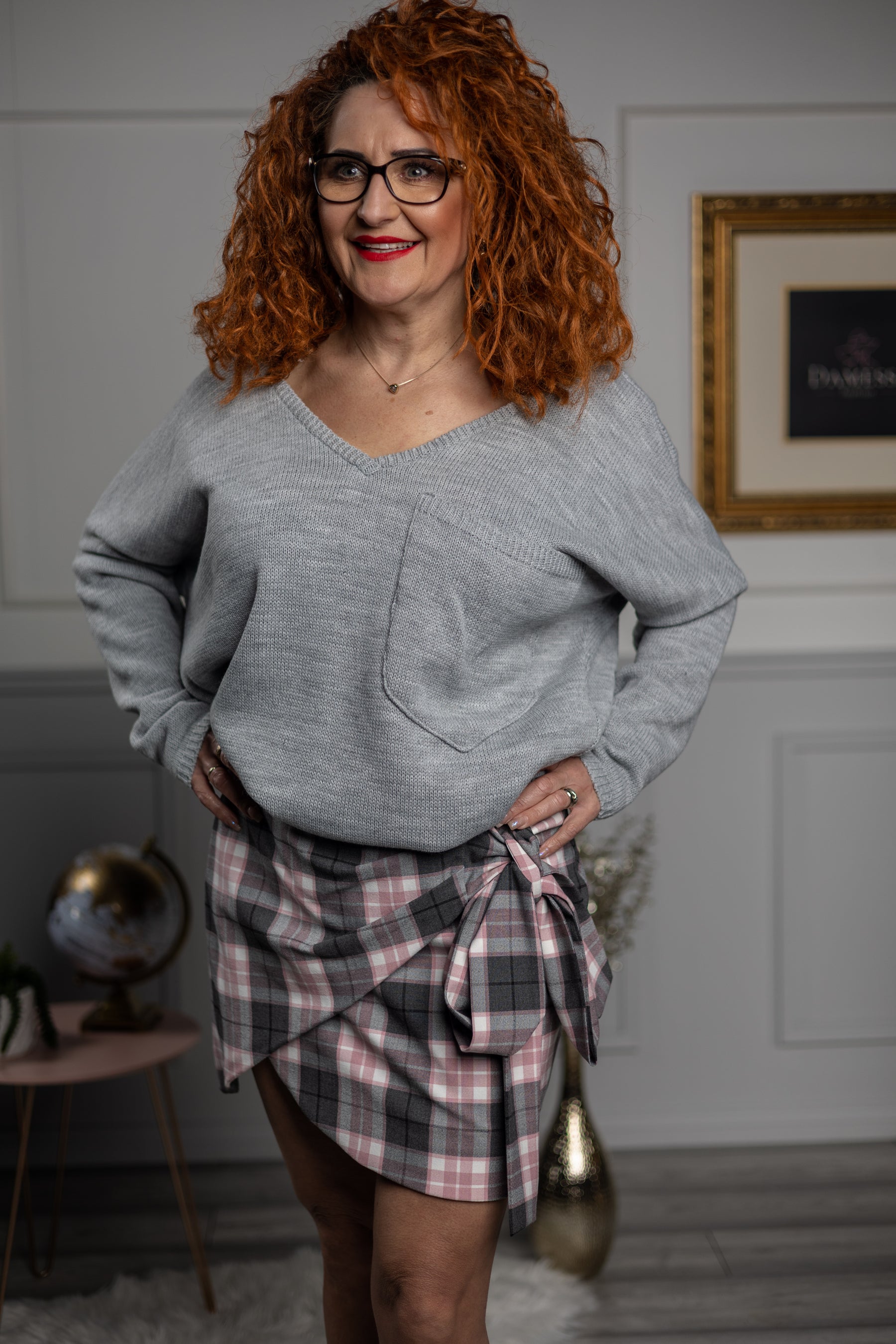 Oversized Jumper Braces Grey